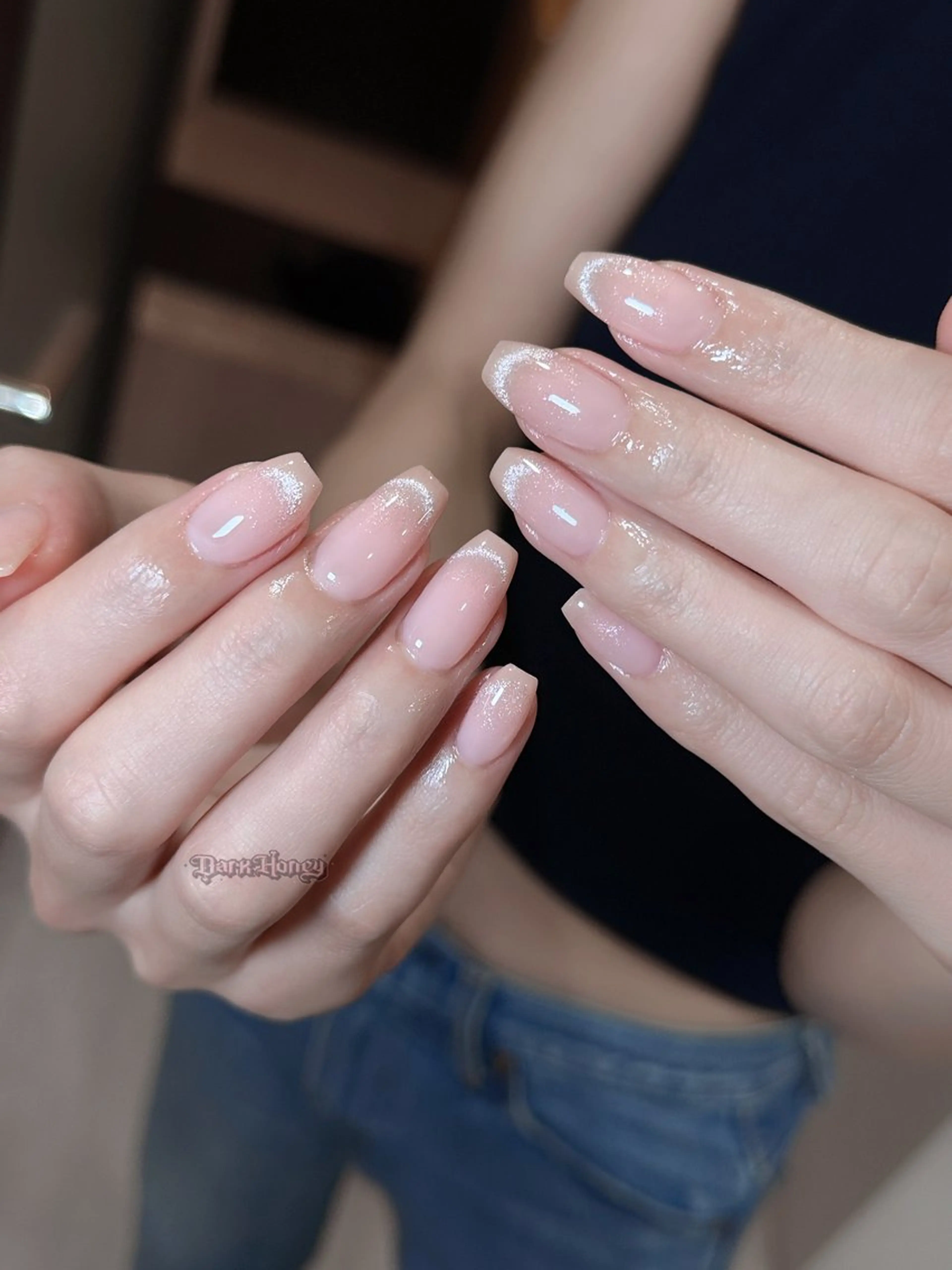 ネイル ハンドネイル Dark honey スカルプ専門原宿店のネイルデザイン