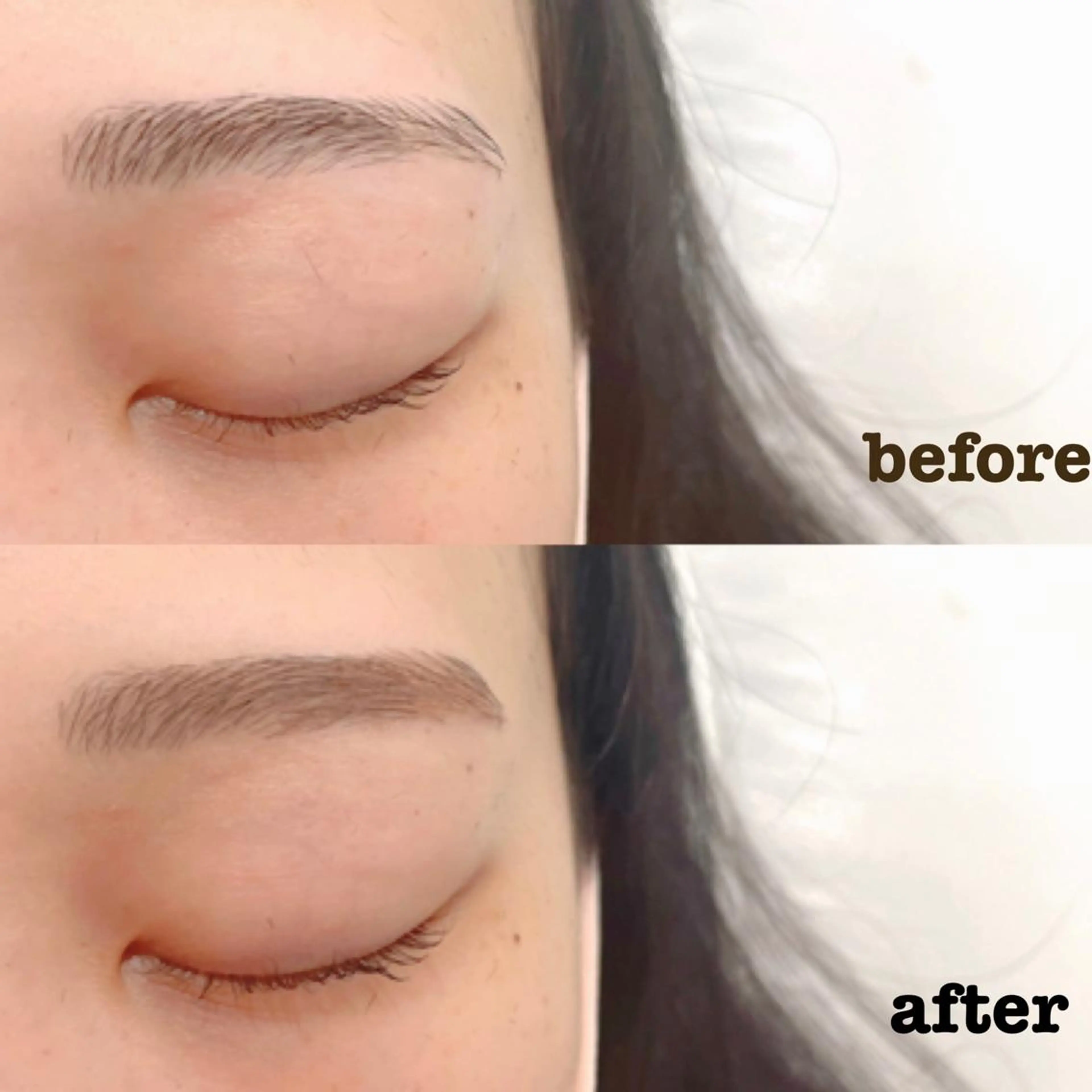 アイブロウ ワックス脱毛 眉カット 植松 彩夏のマツエク・マツパデザイン