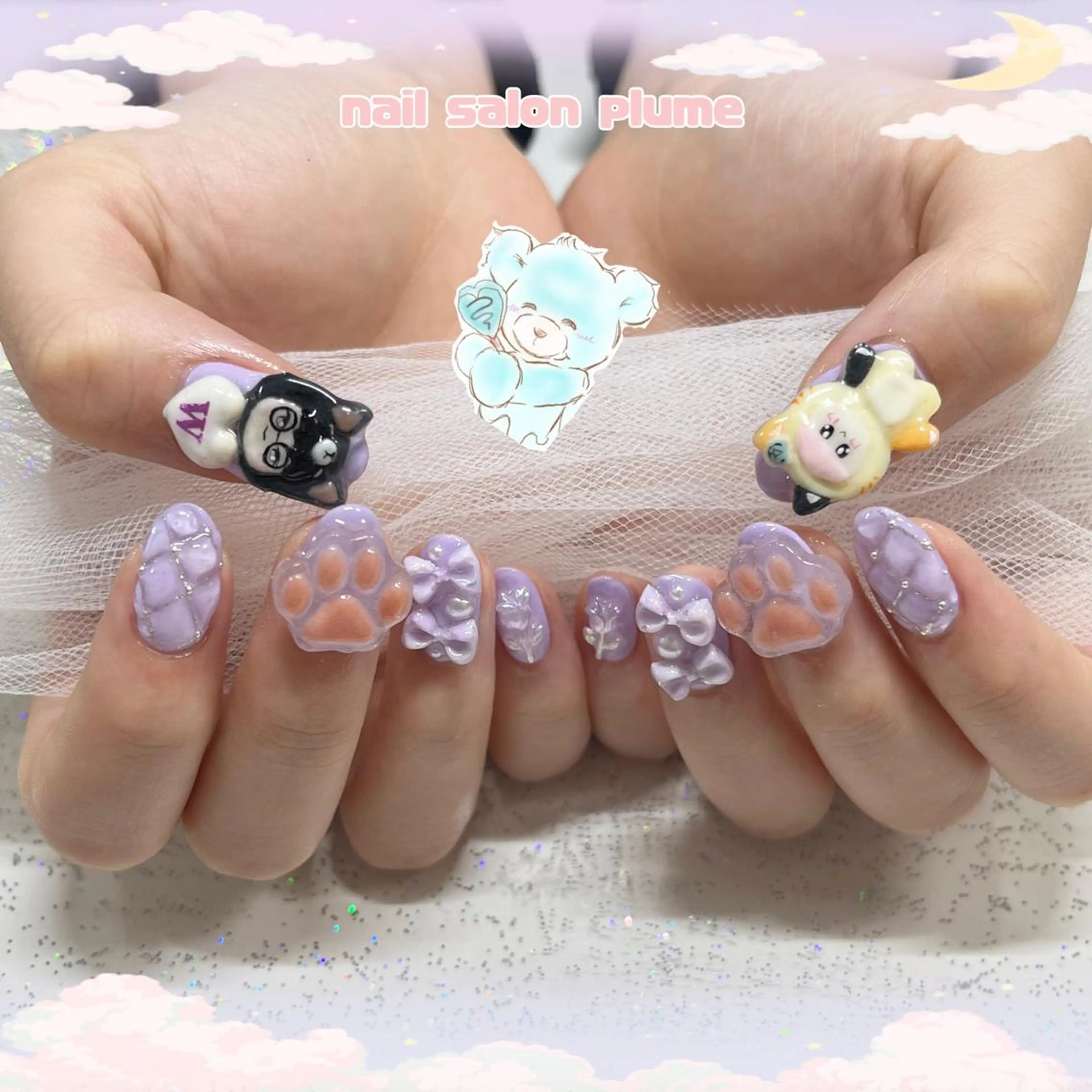 ネイル ハンドネイル plume nail ☆韓国ネイルのネイルデザイン