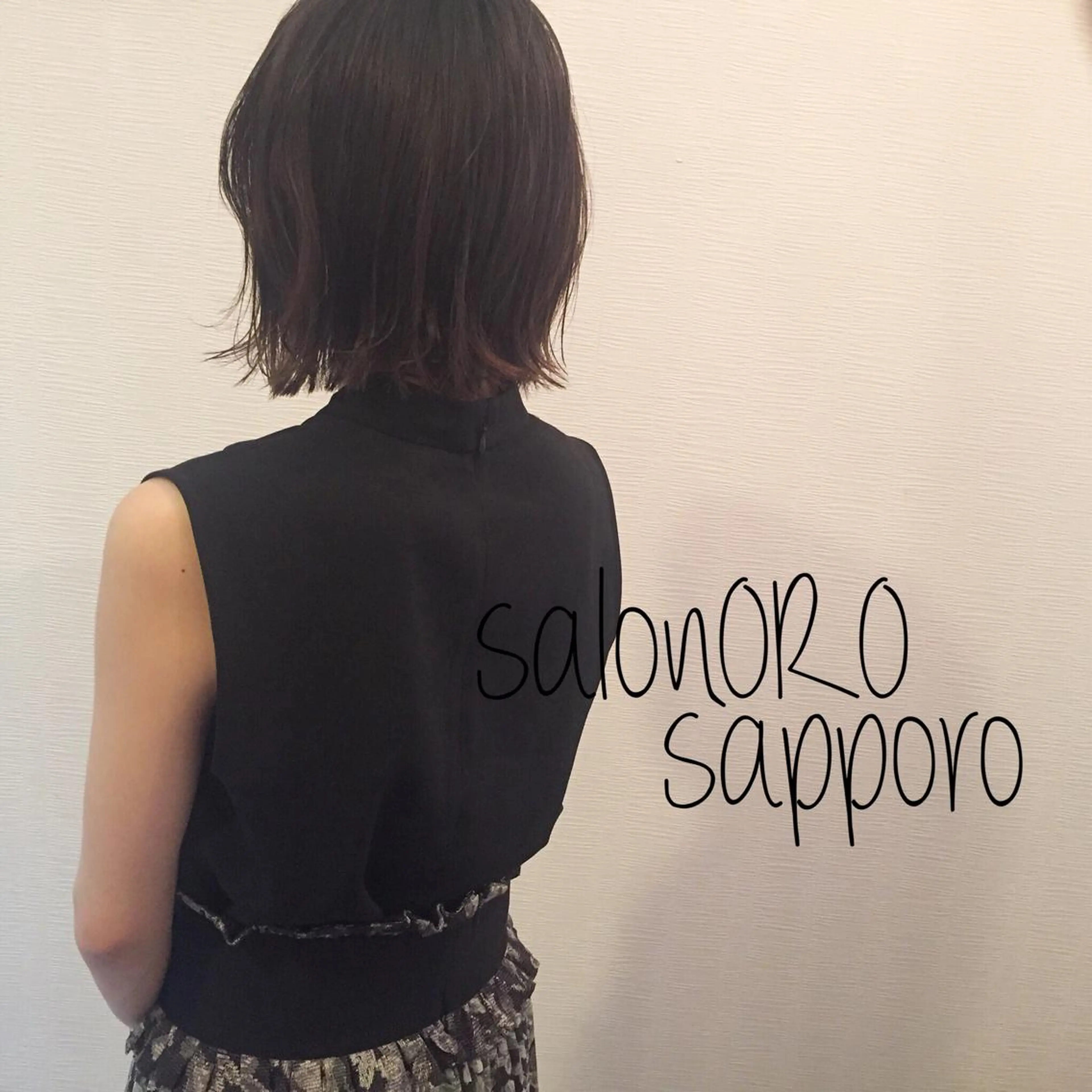 ミディアム カラー 切りっぱなしボブ ボブ カット トリートメント toiro by lien hair atelier所属・池田 真由美のヘアスタイル