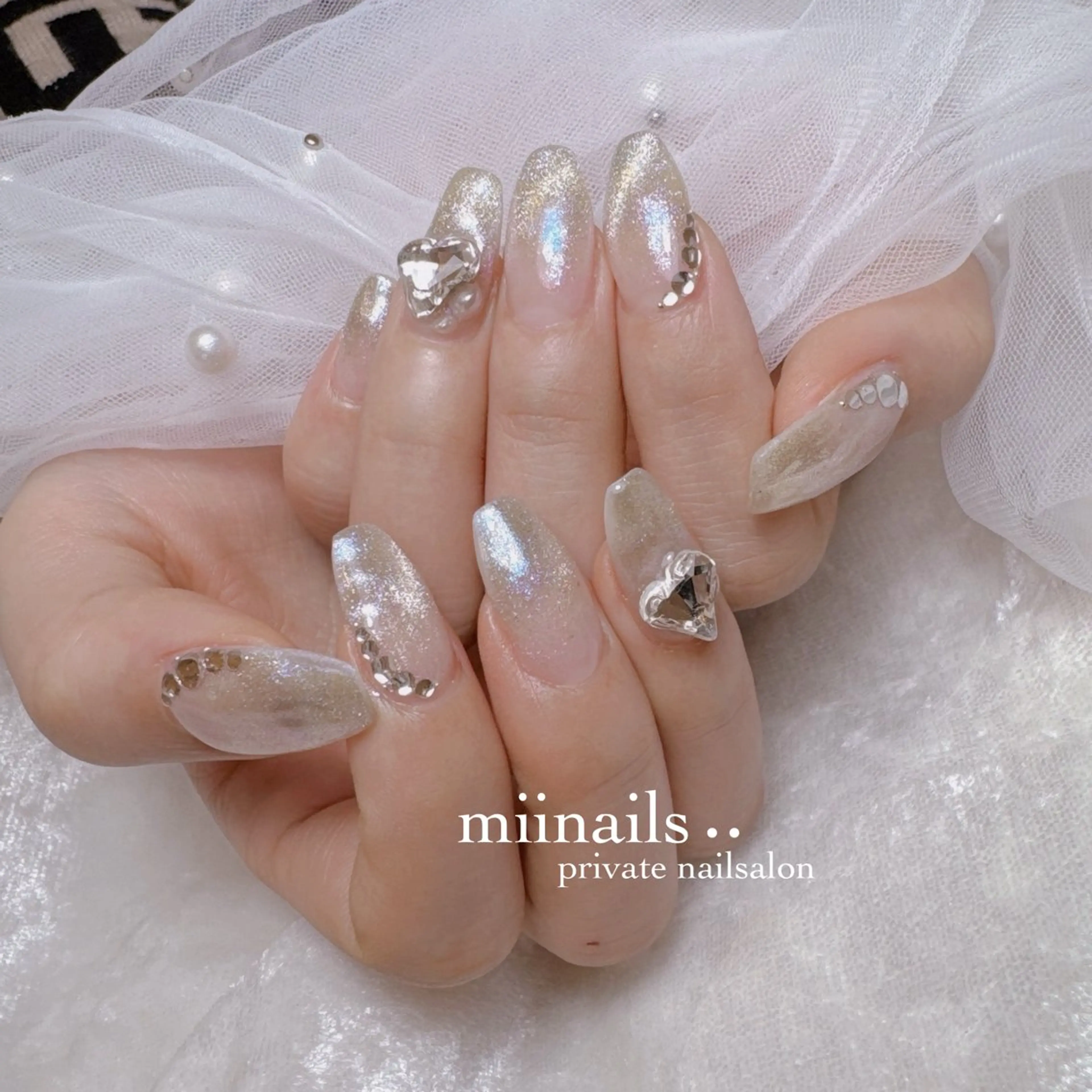 ネイル 韓国ネイル ワンホンネイル ハンドネイル nailsalon miinailsのネイルデザイン