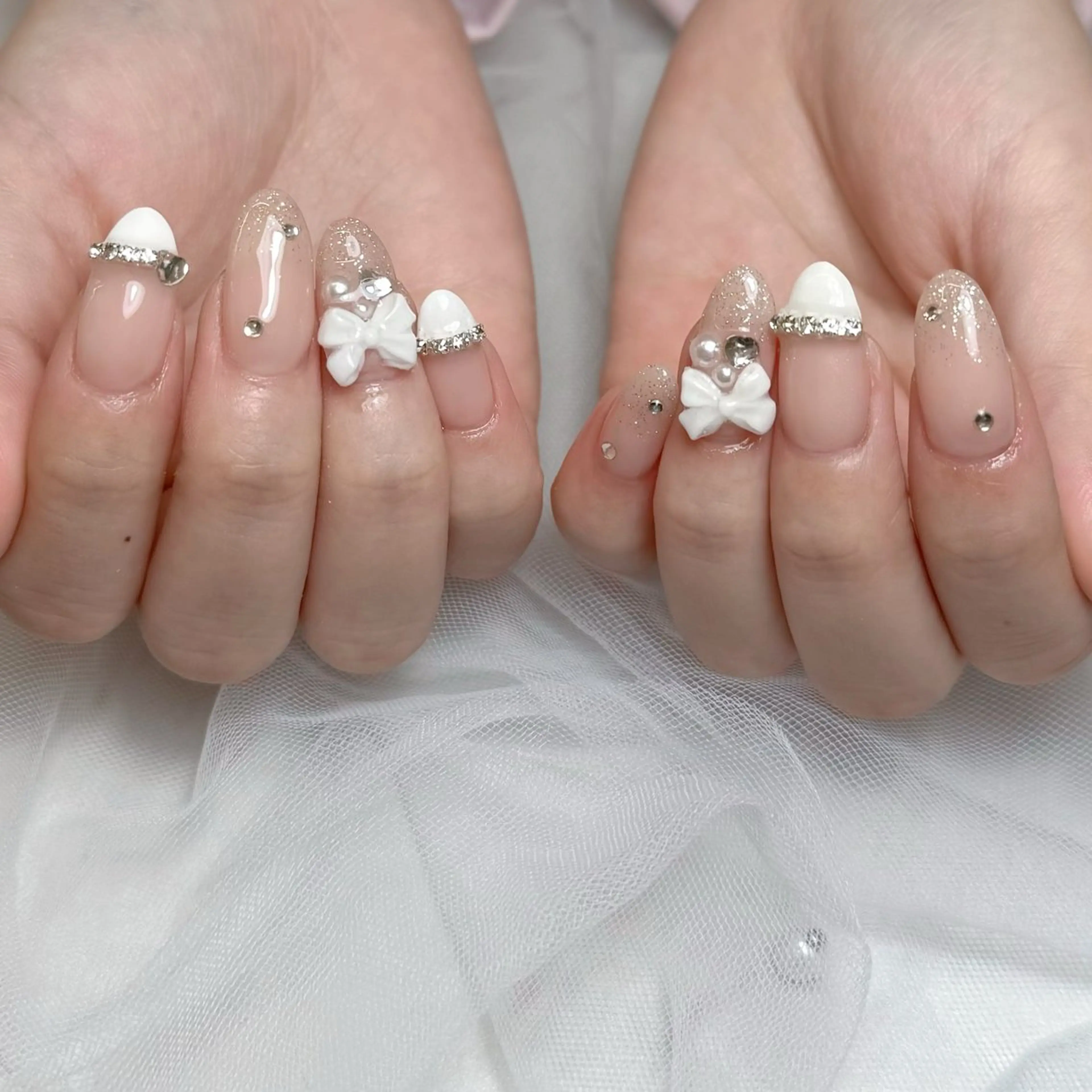 ネイル ハンドネイル mau🩵nail 堺筋本町｜心斎橋のネイルデザイン