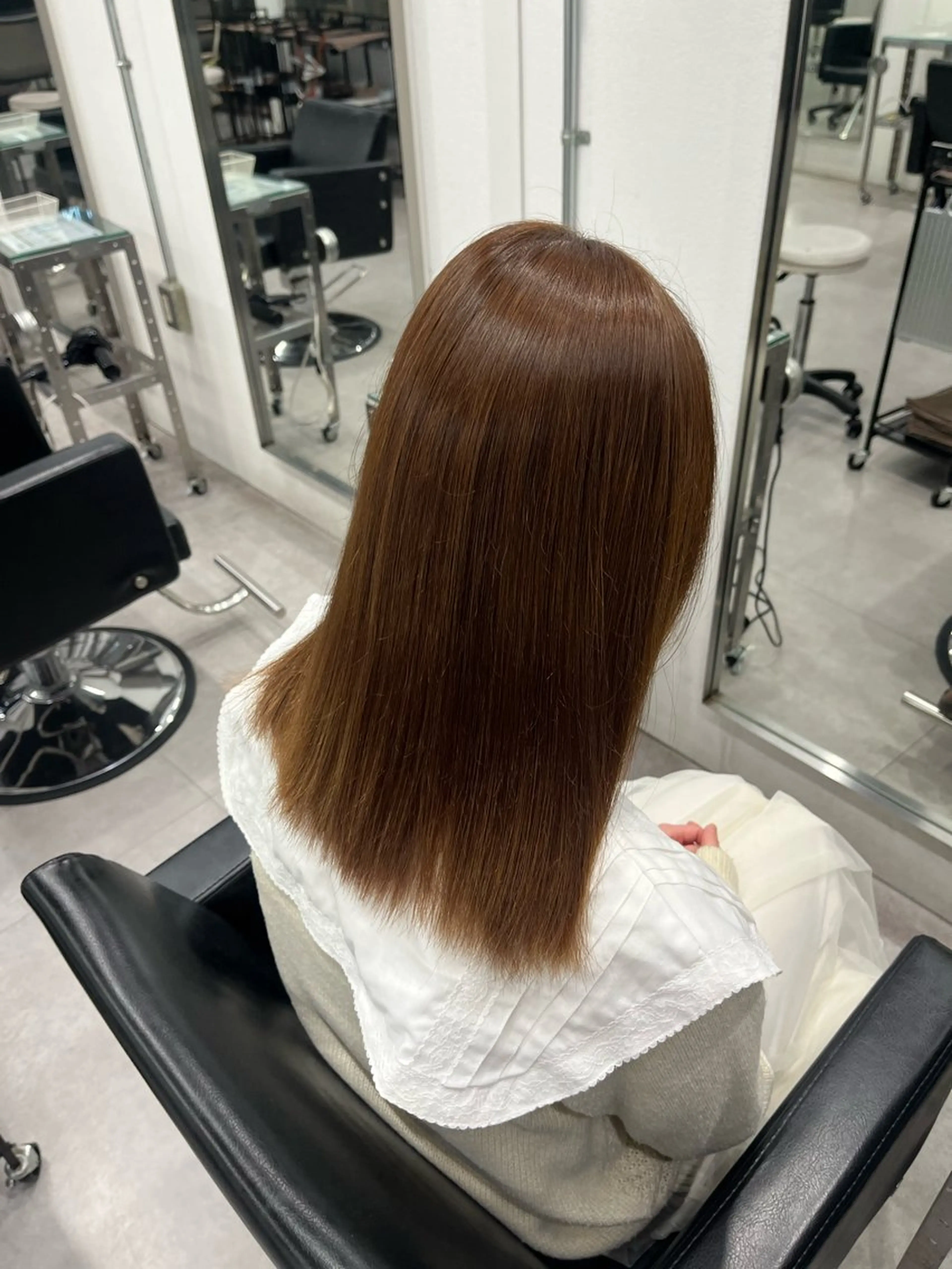 カラー ベージュカラー ブラウンカラー ヘアカラー やまもと ここのヘアスタイル