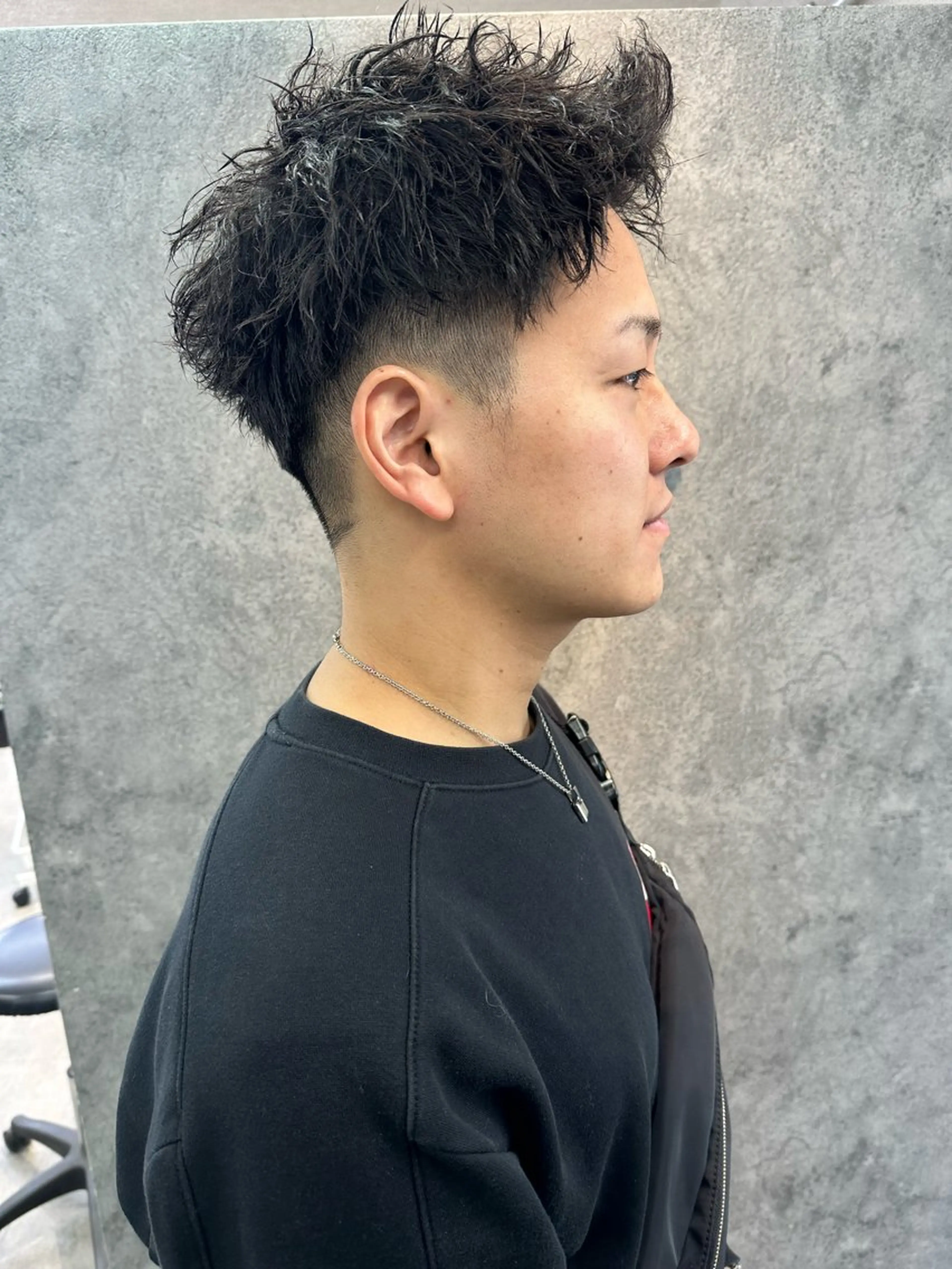 メンズ カット パーマ トリートメント Noyヨシモト ヒロトのヘアスタイル