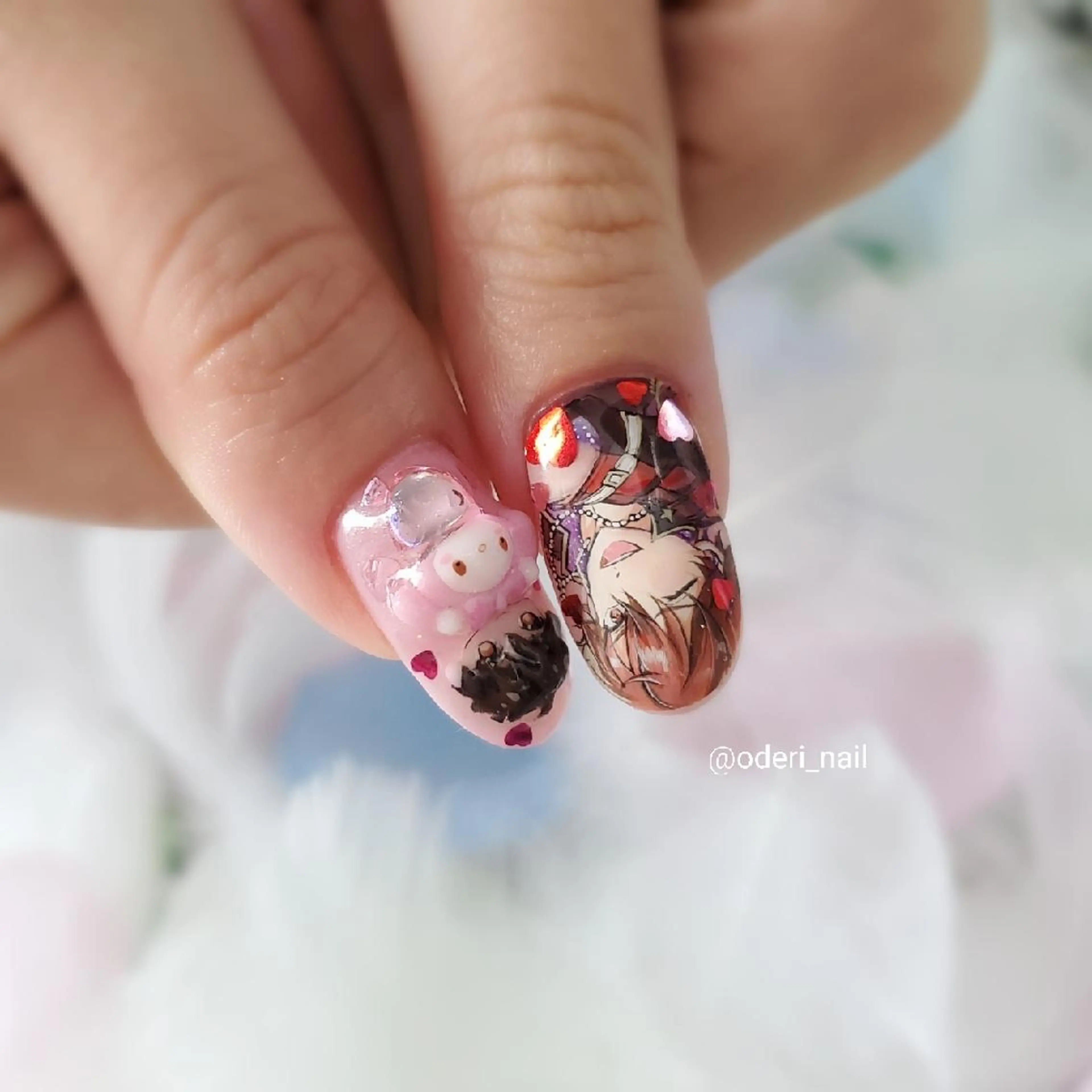 ネイル アートネイル ジェルネイル おで@ oderi_nailのネイルデザイン
