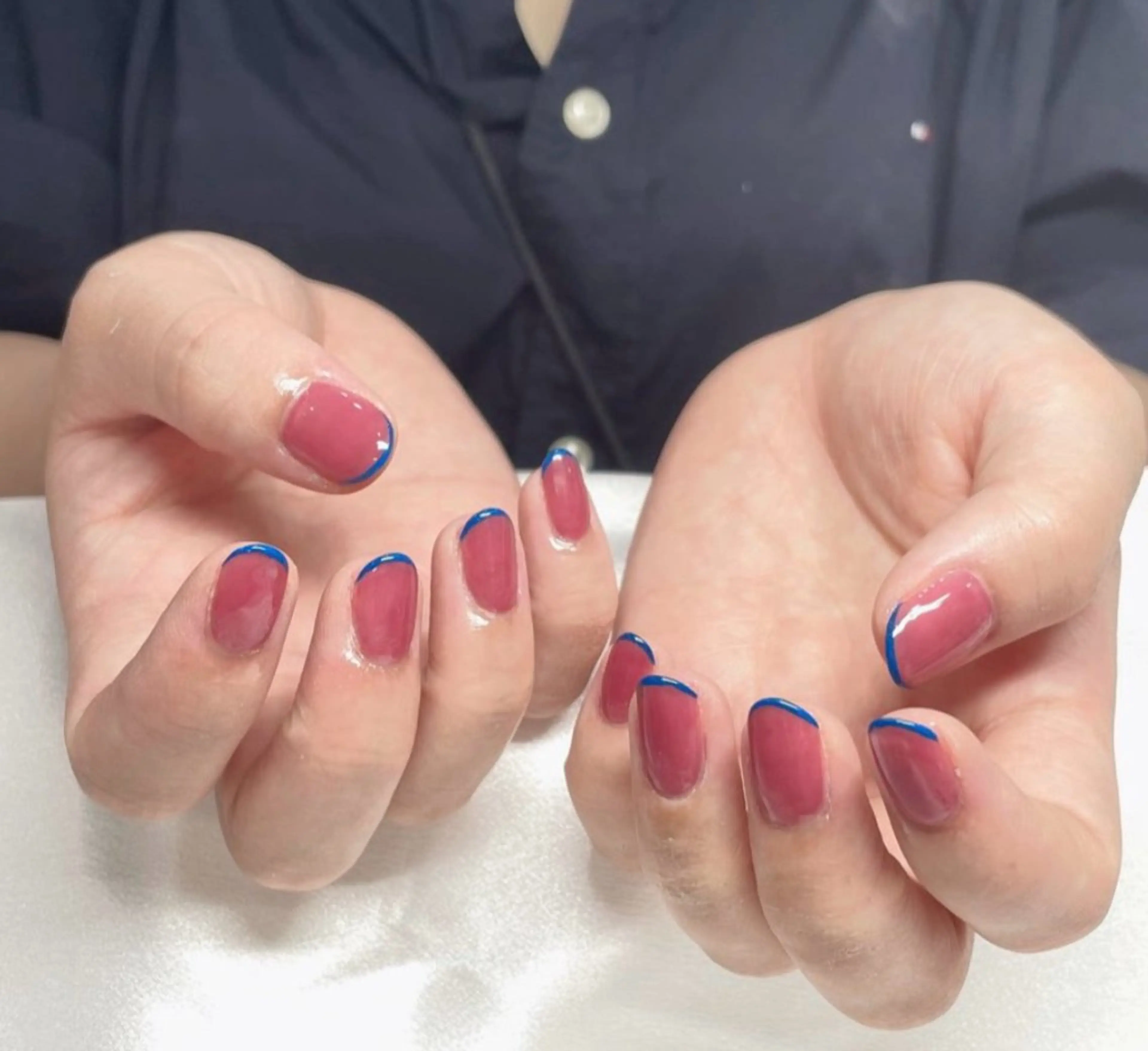 ネイル Kaka_ パラジェル、長さだしのネイルデザイン