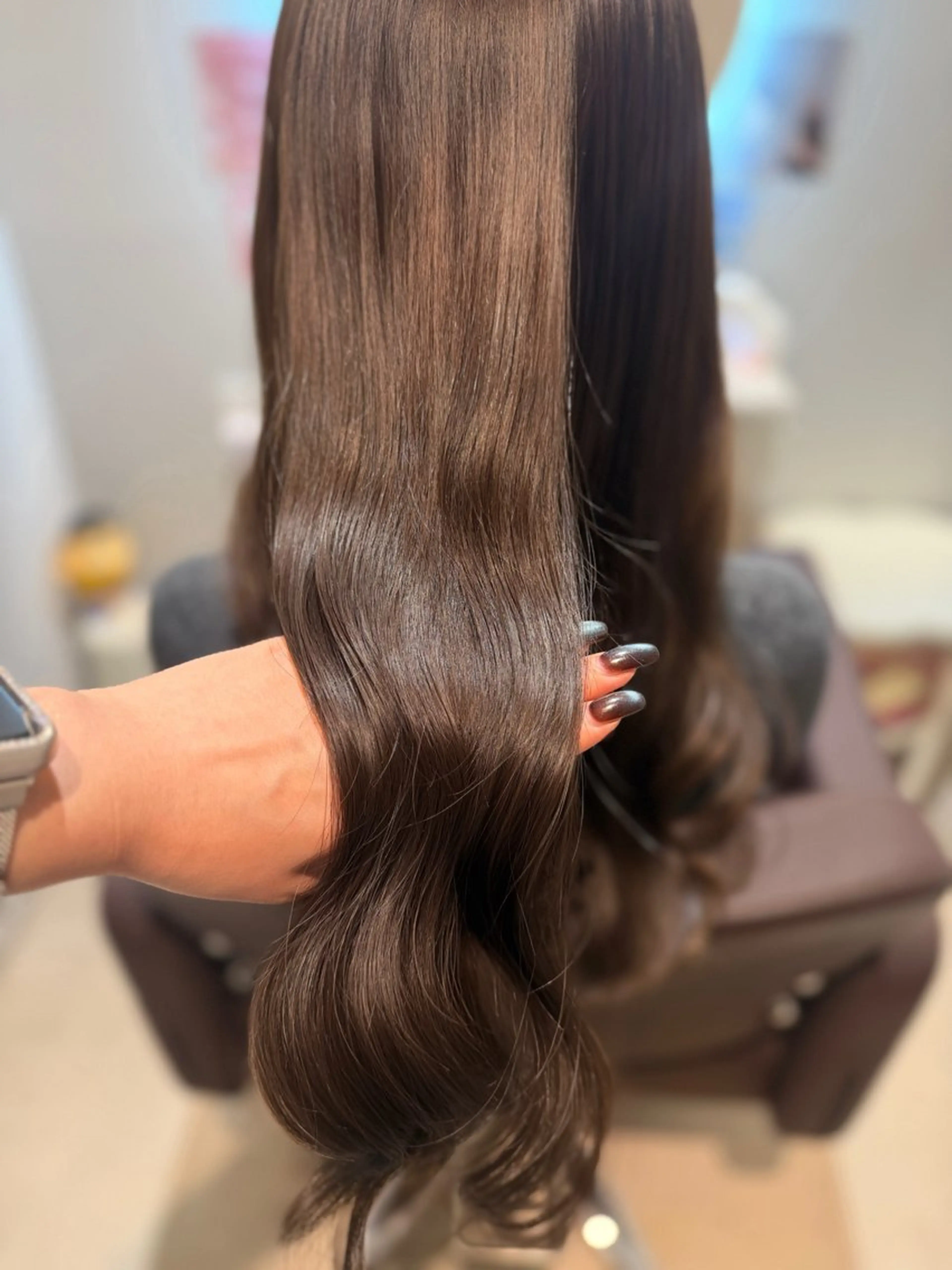 ロング カラー カット ヘアカラー トリートメント 髪質改善カラー ブラウン🤎YUMEのヘアスタイル