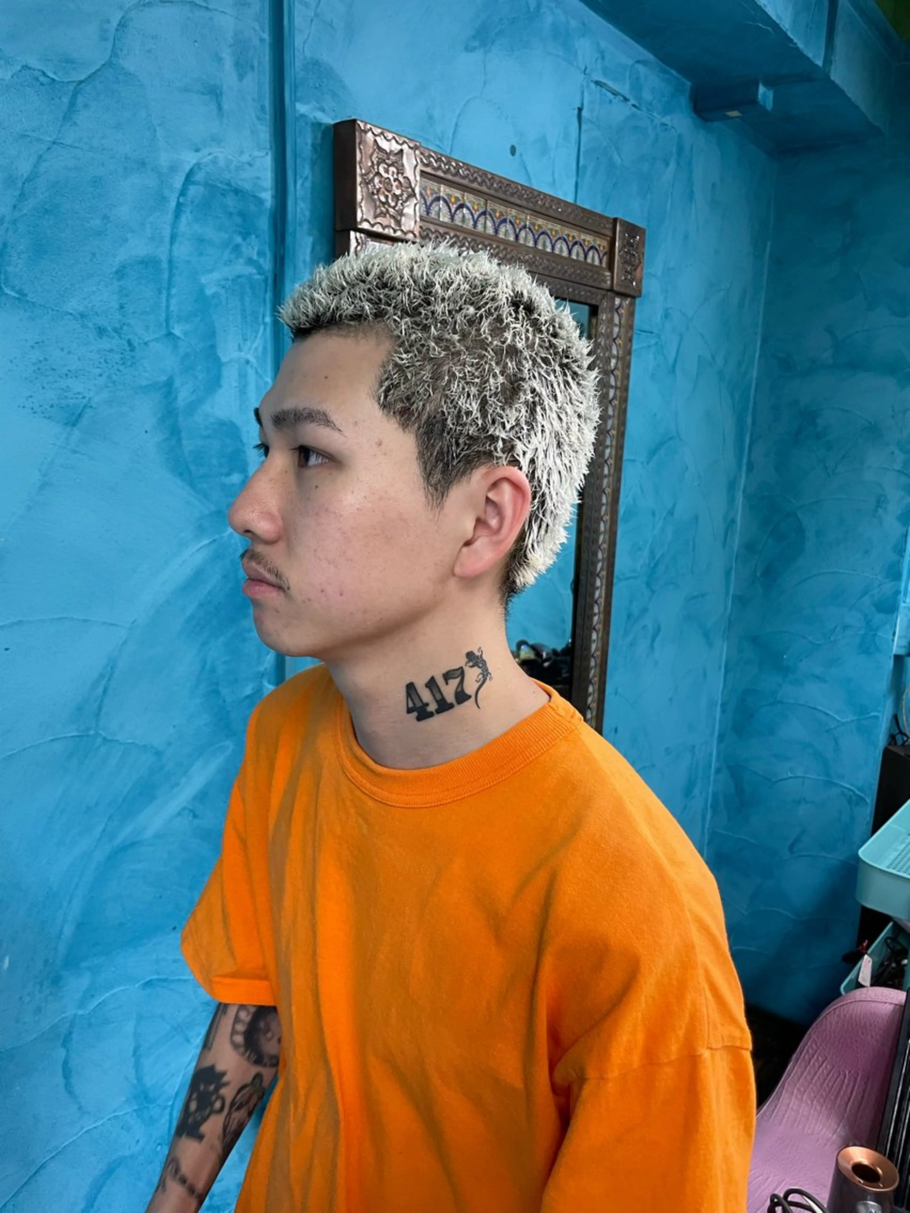 ショート パーマ メンズ 松坂 祐斗のヘアスタイル