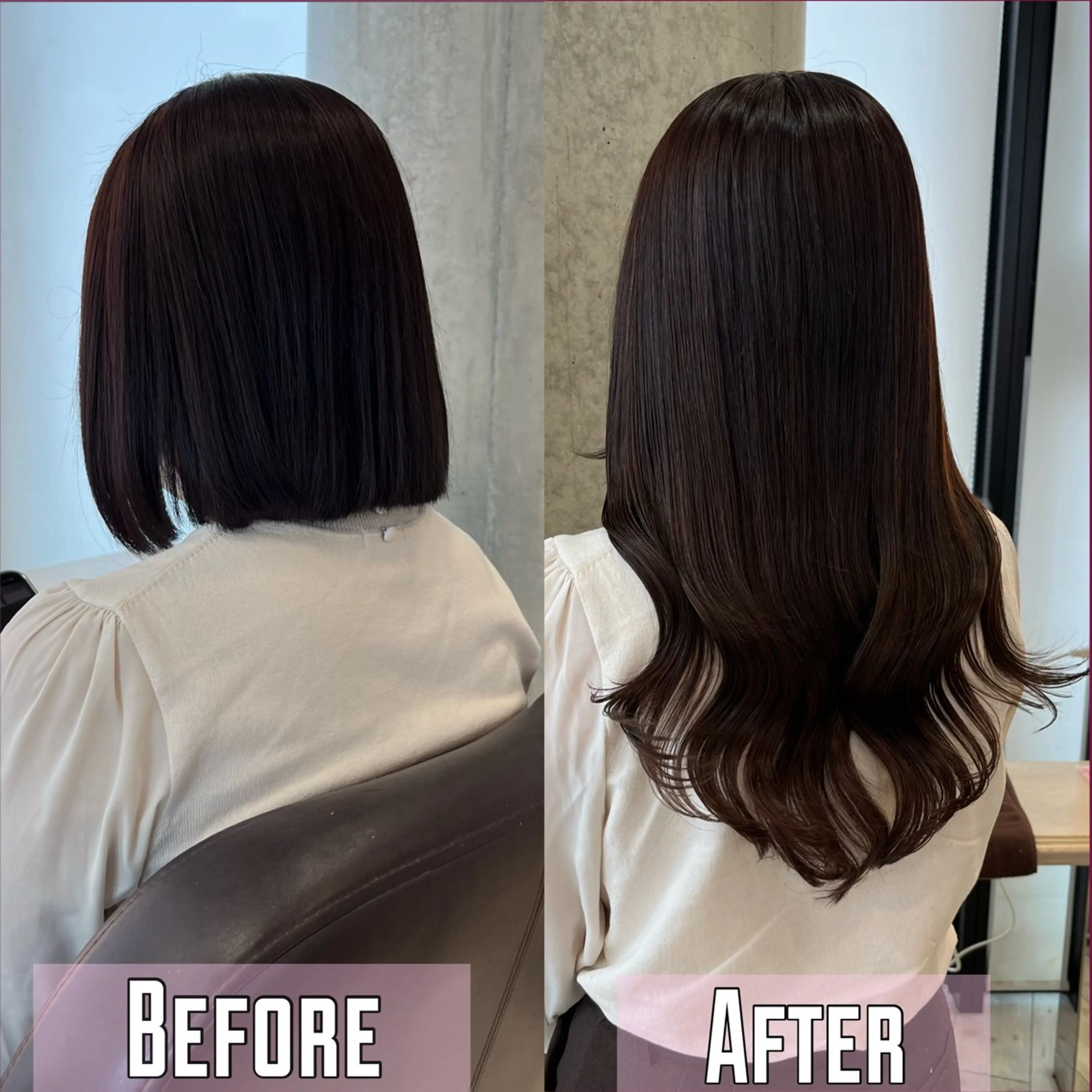 【長さ出し】シールエクステ 80本【馴染ませカット無料】の写真