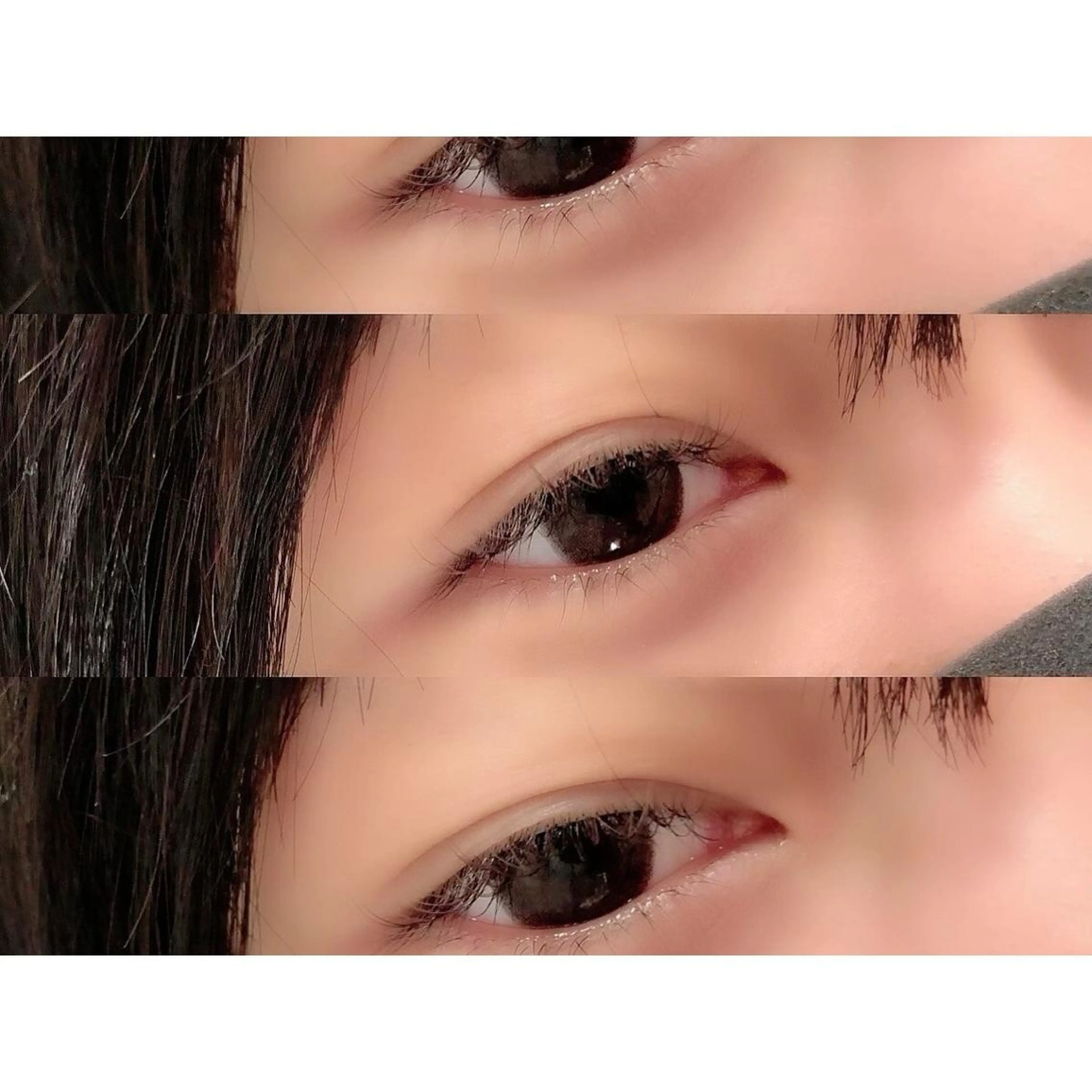 セミロング カラー ヘアアレンジ マツエク・マツパ グレージュ まつパ/まつエク Ci belleのマツエク・マツパデザイン