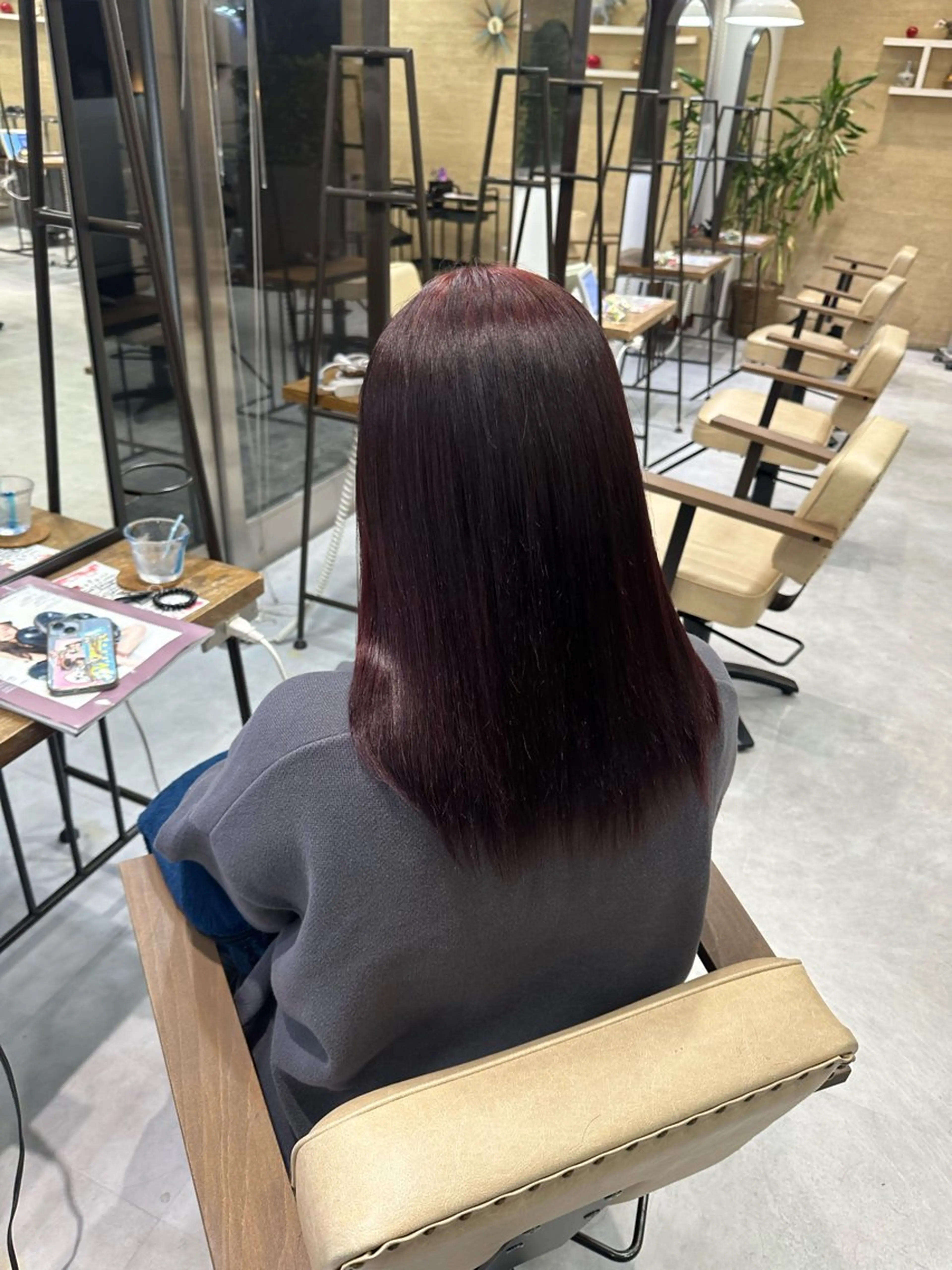 セミロング カラー ヘアカラー 髪質改善AUSTIN登戸所属・ICHIKA/暖色 カラー / Wカラーのヘアスタイル