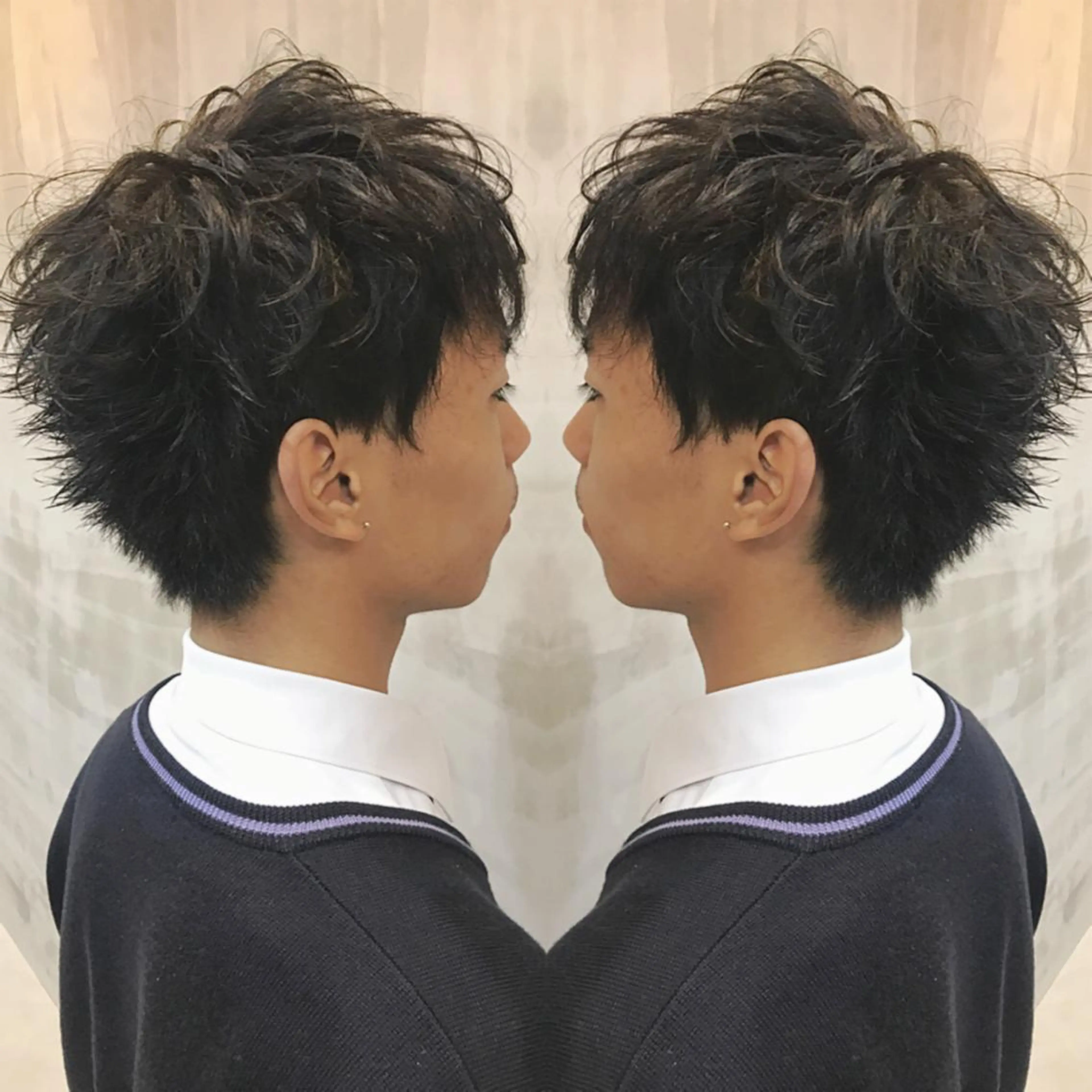 ショート パーマ メンズ 重政 和樹のヘアスタイル
