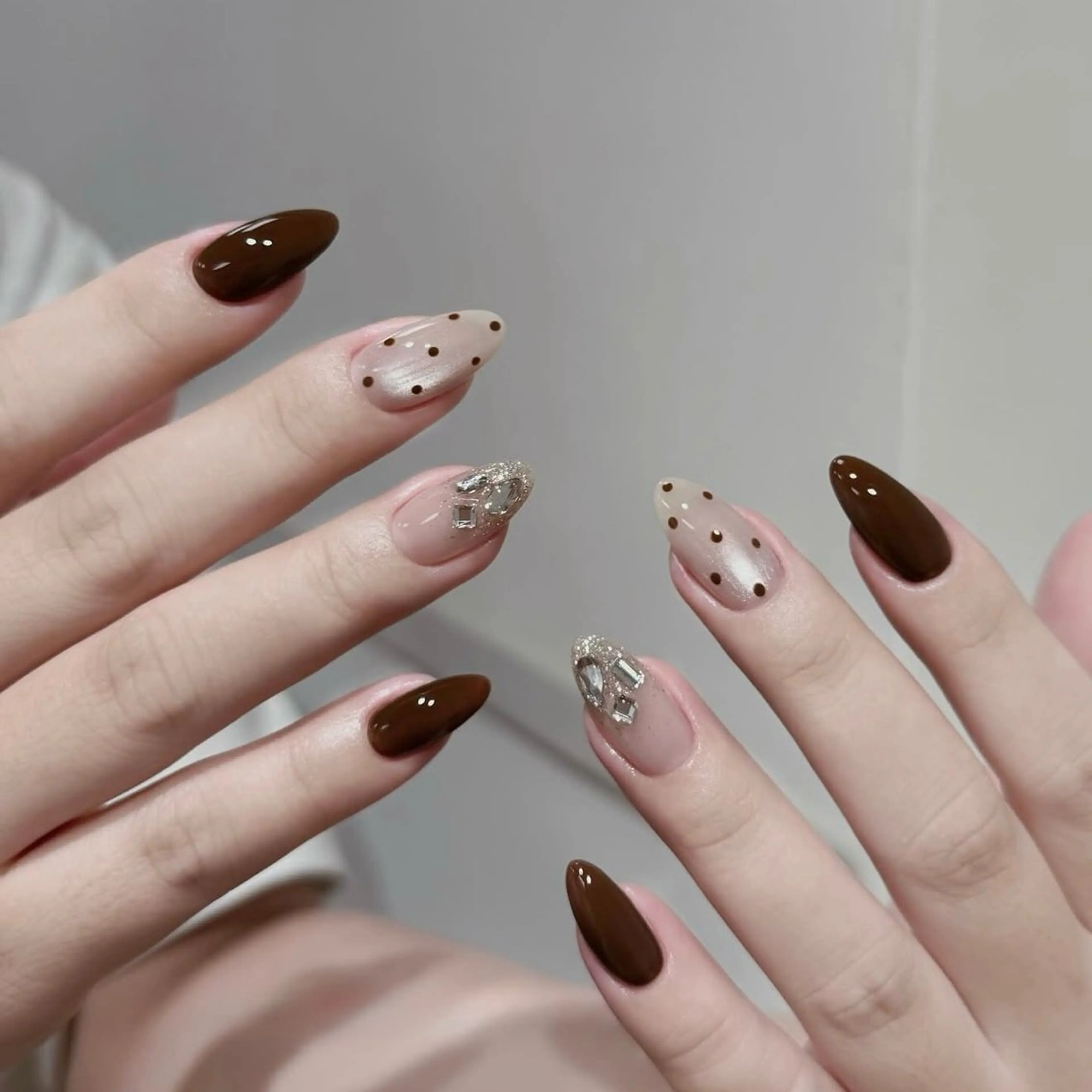 ネイル アートネイル チークネイル 韓国ネイル シンプルネイル ワンホンネイル ハンドネイル Akina Nailのネイルデザイン