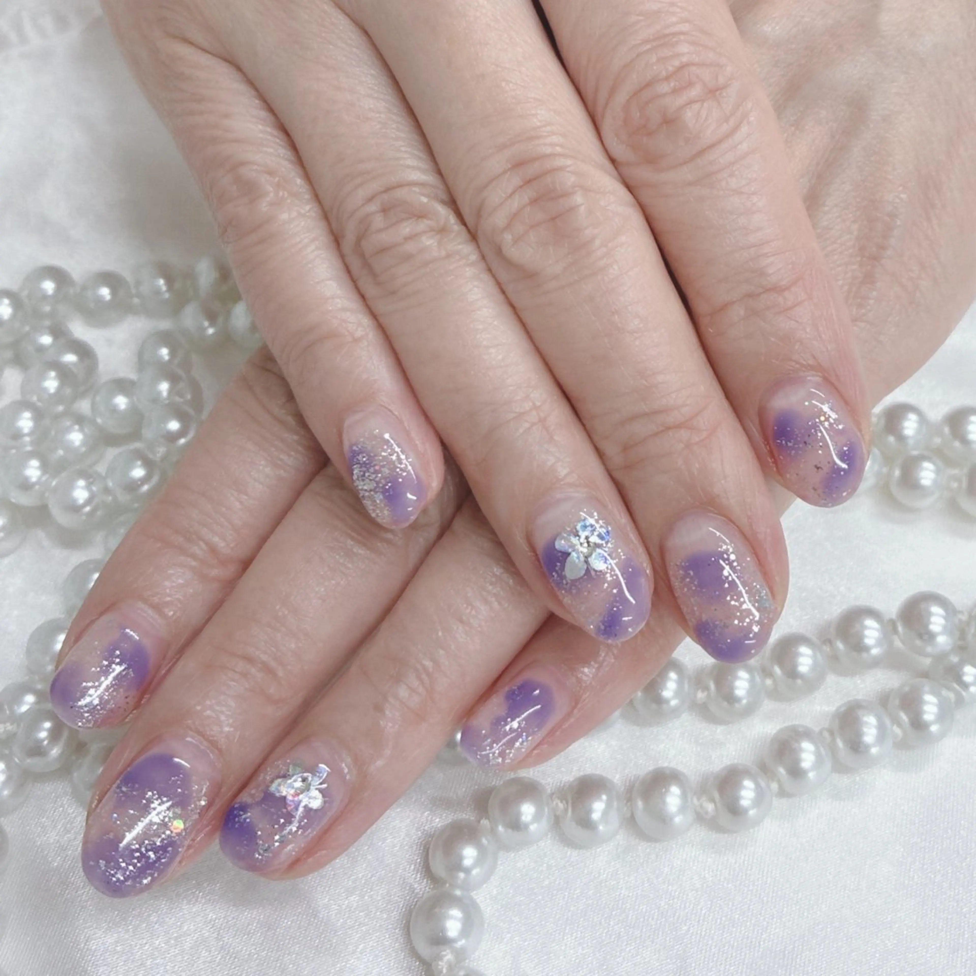 ネイル ラメ(グリッター) ハンドネイル ハンドケア 池袋フィルイン Ace♡Nailのネイルデザイン