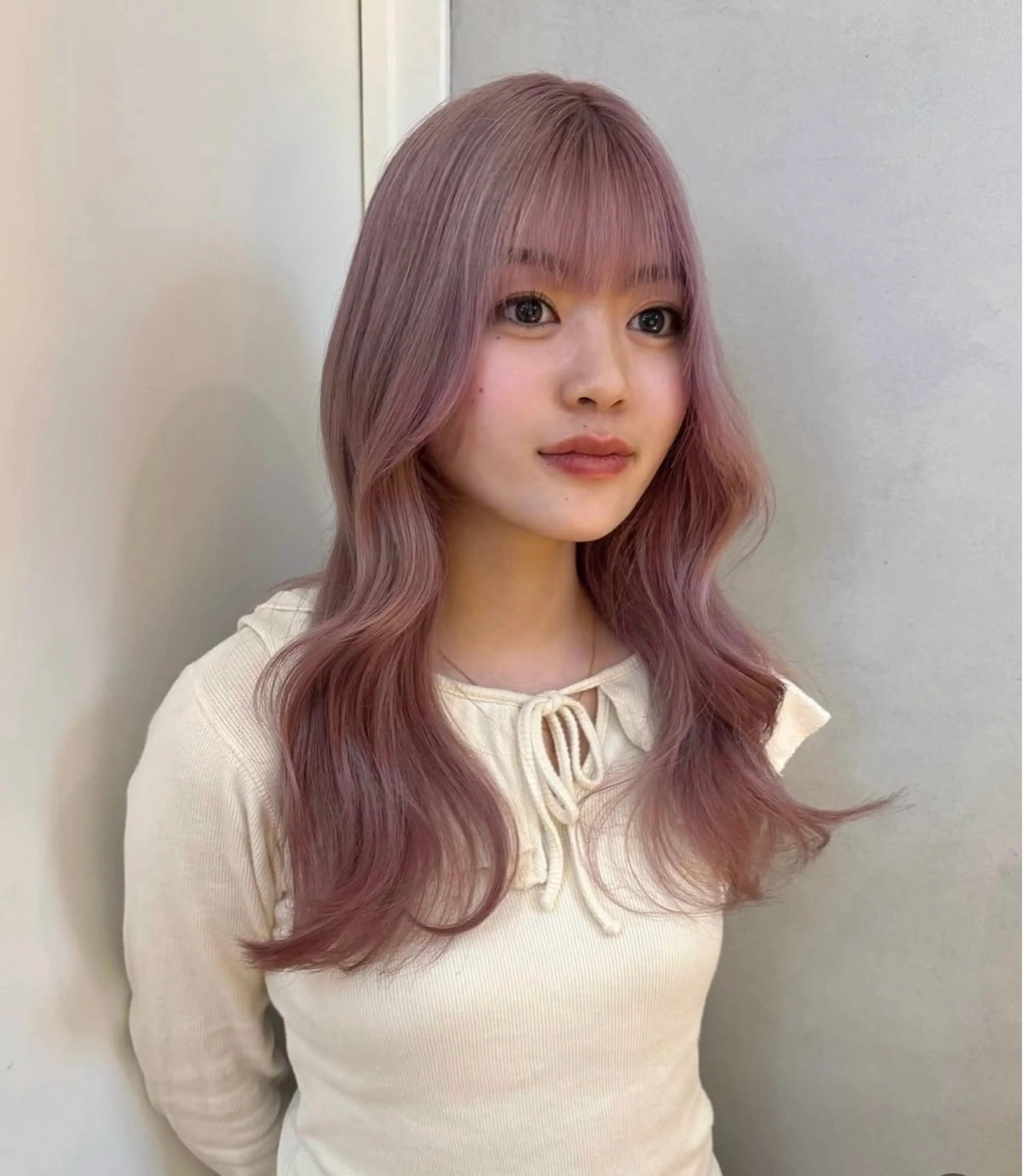 セミロング カラー ヘアアレンジ 縮毛矯正履歴からの ブリーチ /mamiのヘアスタイル