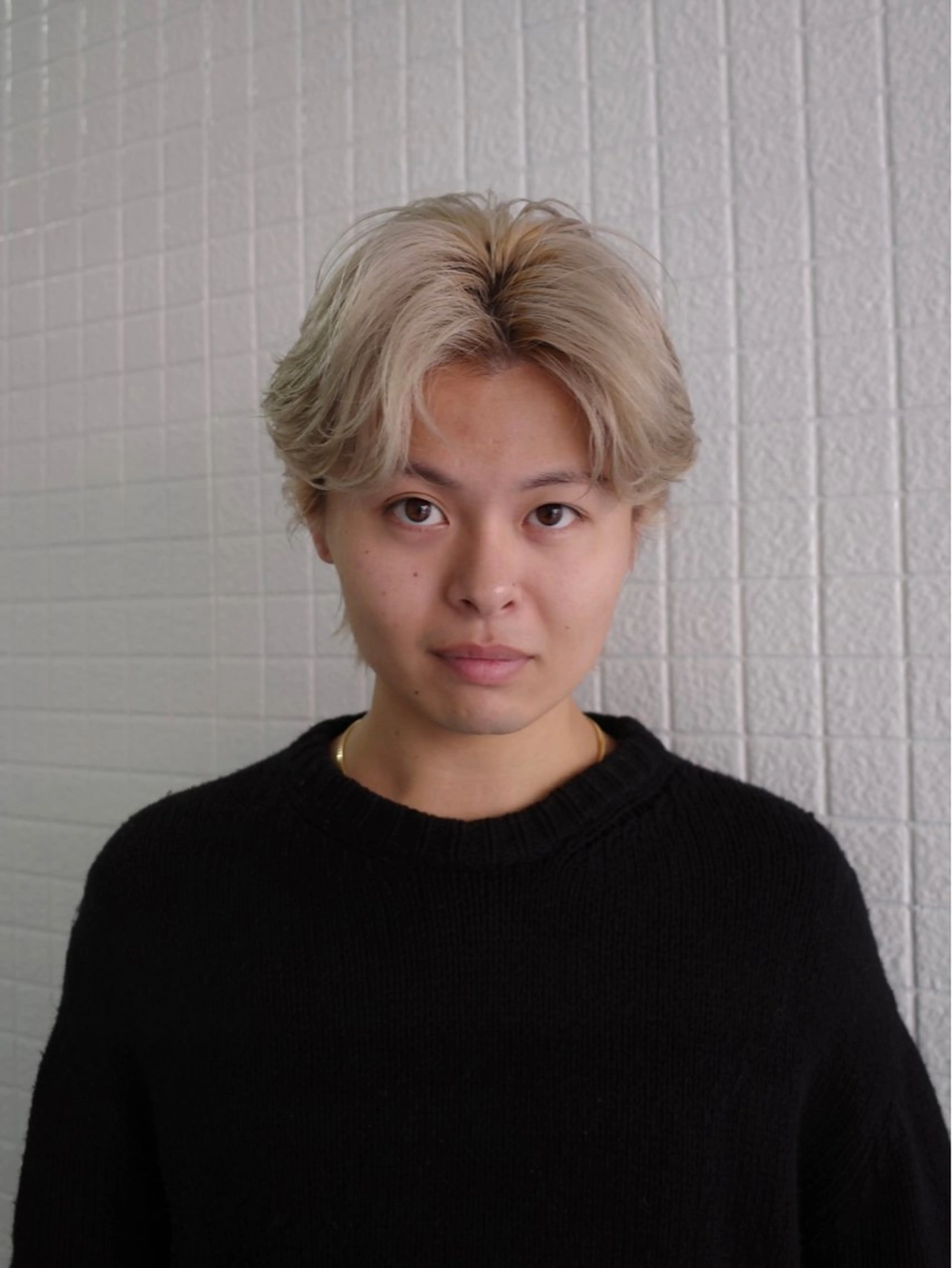 カラー メンズ センターパート メンズウルフカット ブロンド ウルフカット カット ヘアカラー トリートメント DX所属・✨メンズスタイル✨ Daiのヘアスタイル