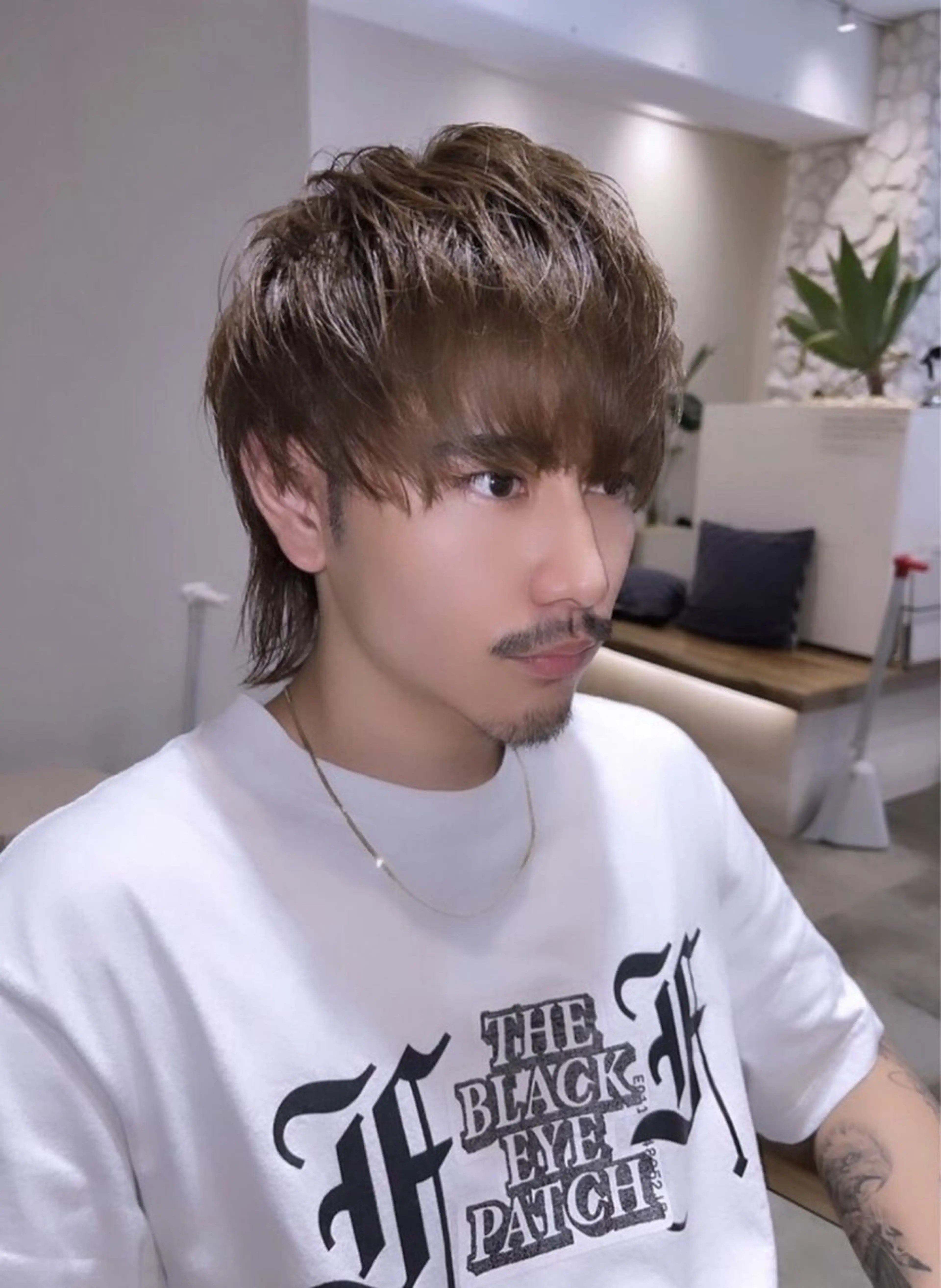 メンズ メンズウルフカット ウルフカット 三浦 翔太のヘアスタイル