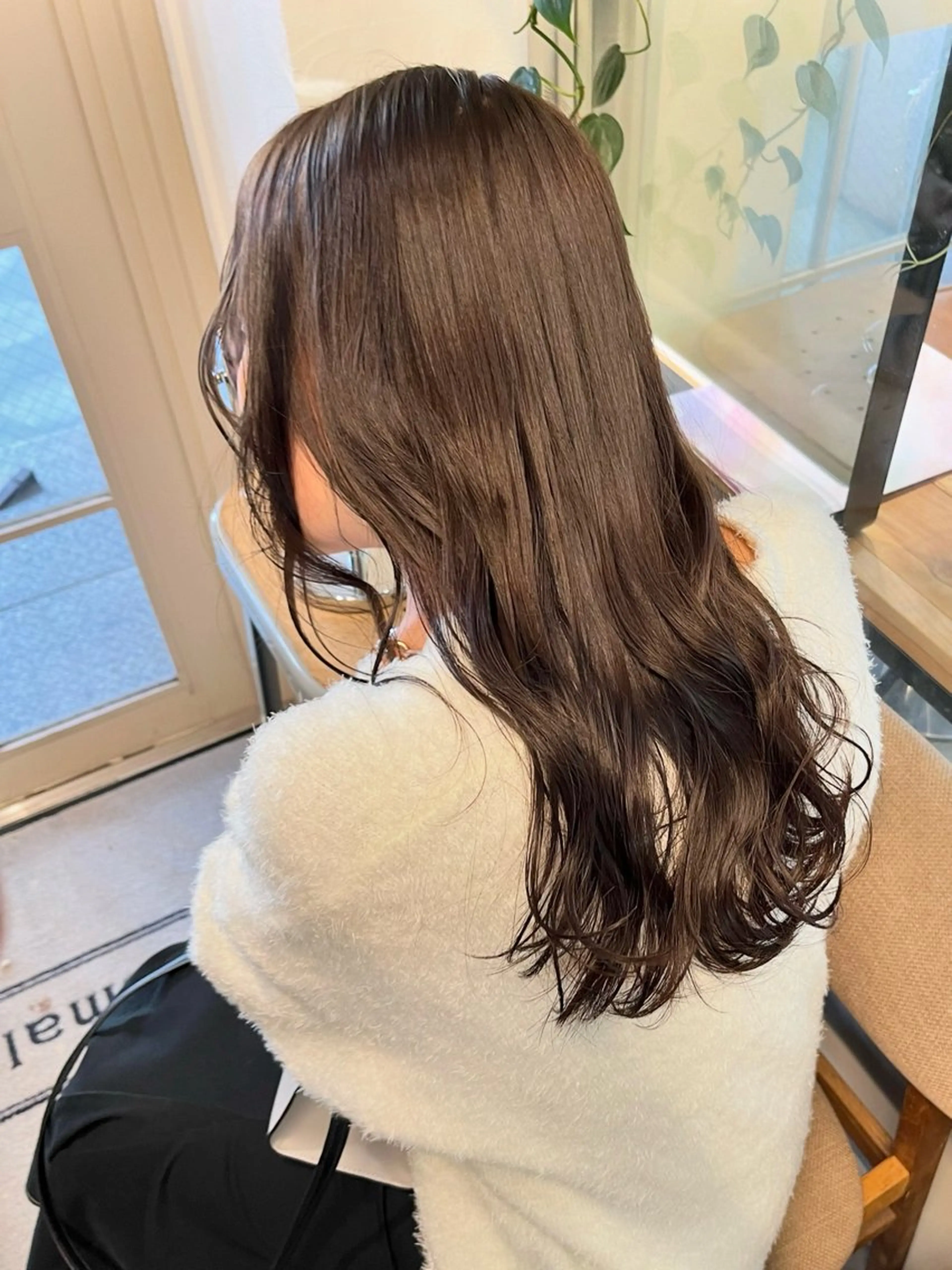 ミディアム カラー ヘアカラー トリートメント オリーブ/縮毛♡ Natsuno🩰のヘアスタイル