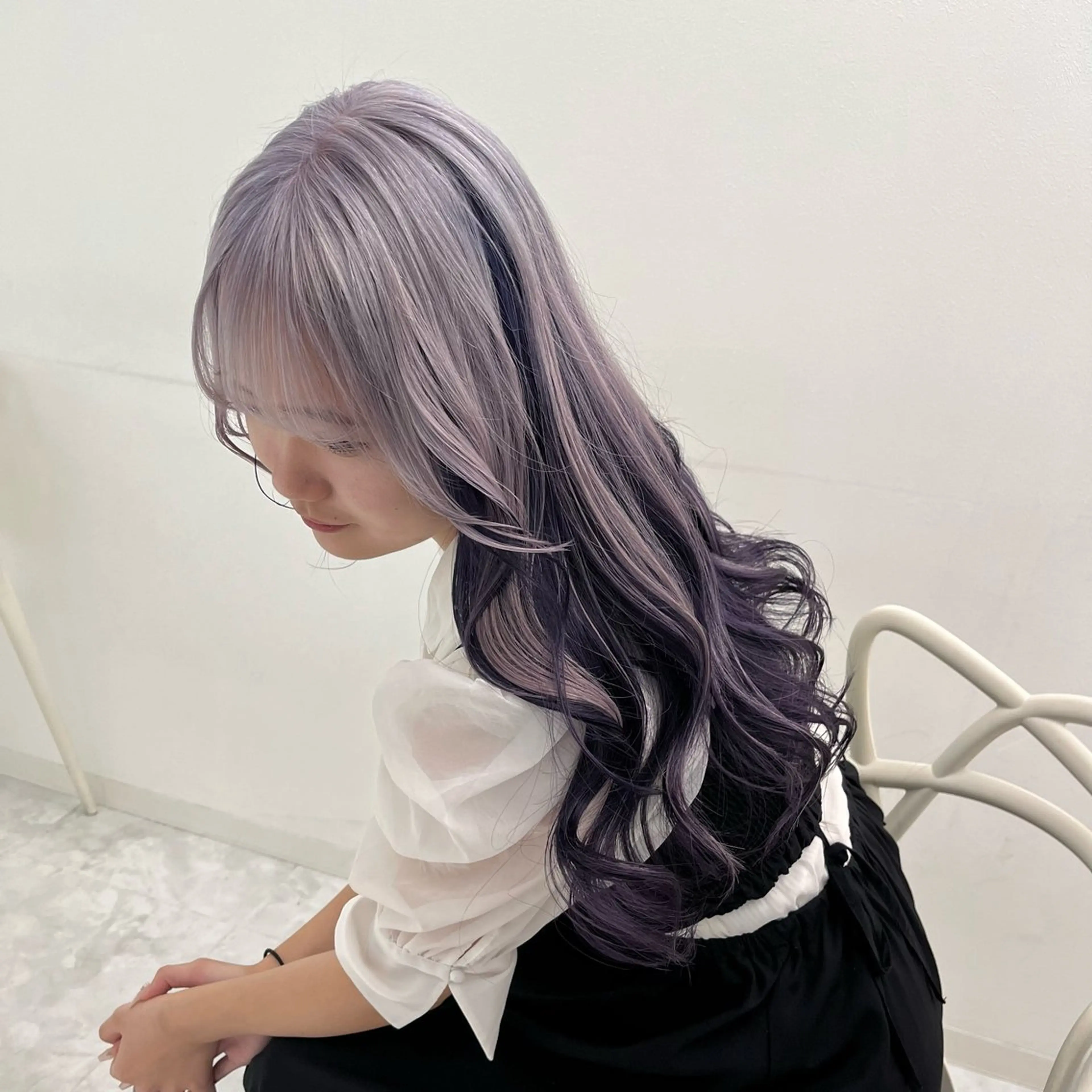 セミロング カラー パーマ ヘアアレンジ メンズ ヘアカラー ♡ 𝐑𝐈𝐎♡のヘアスタイル