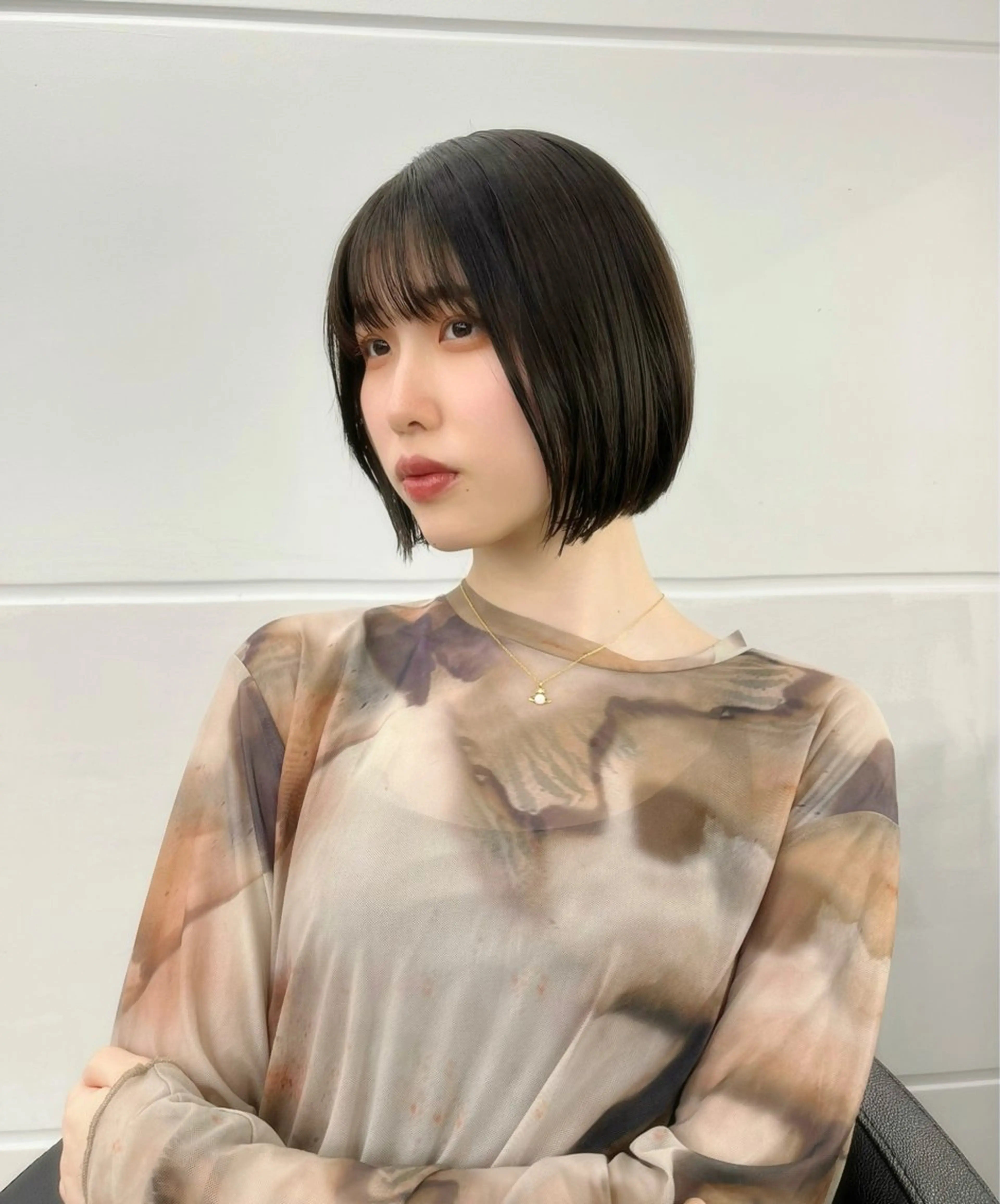ショート 縮毛矯正/ハイトーン /パーマ/せき🧸のヘアスタイル