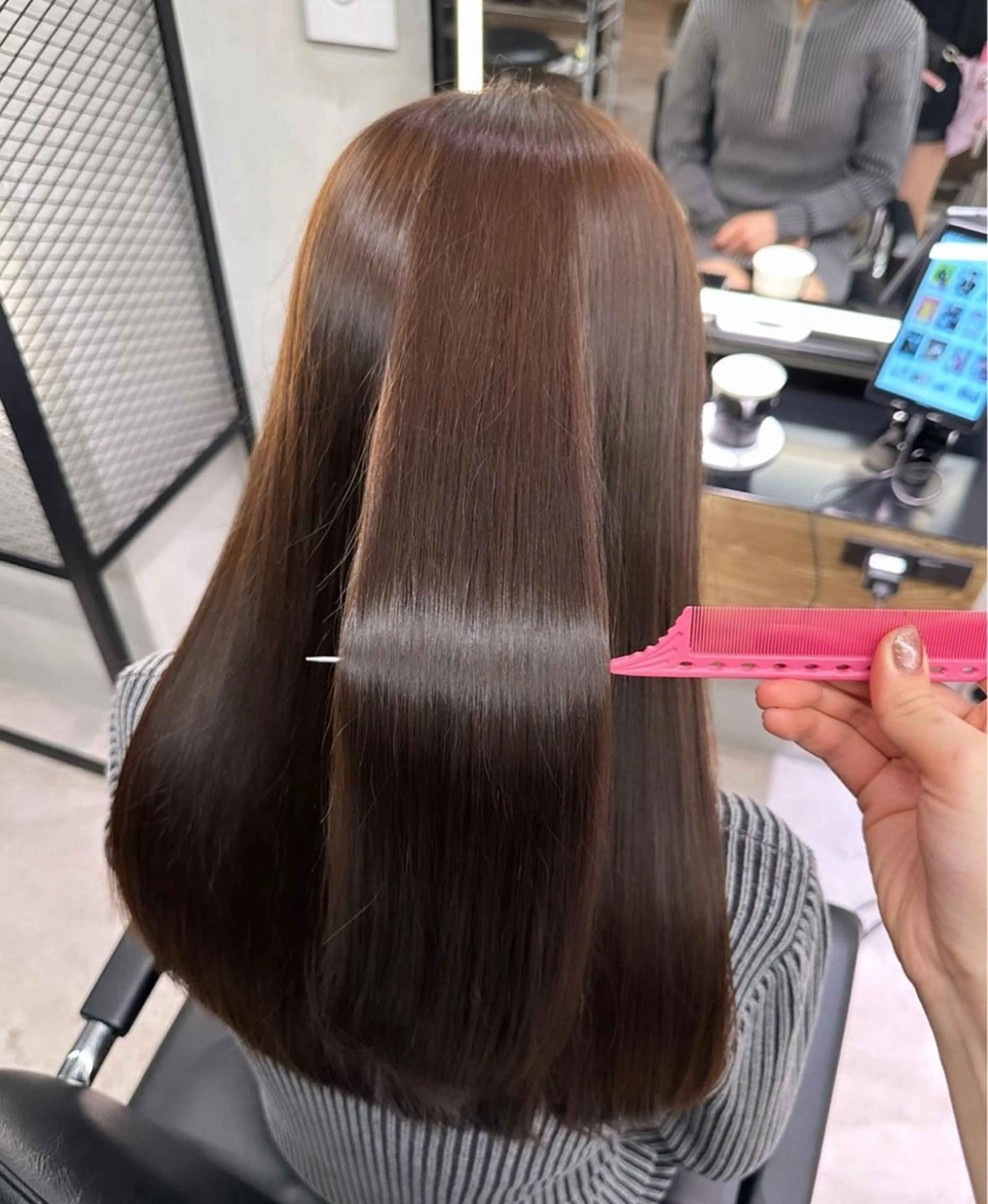 ロング 縮毛矯正 トリートメント カット ヘアカラー 縮毛矯正 natsumi♡/ nene副店長のヘアスタイル