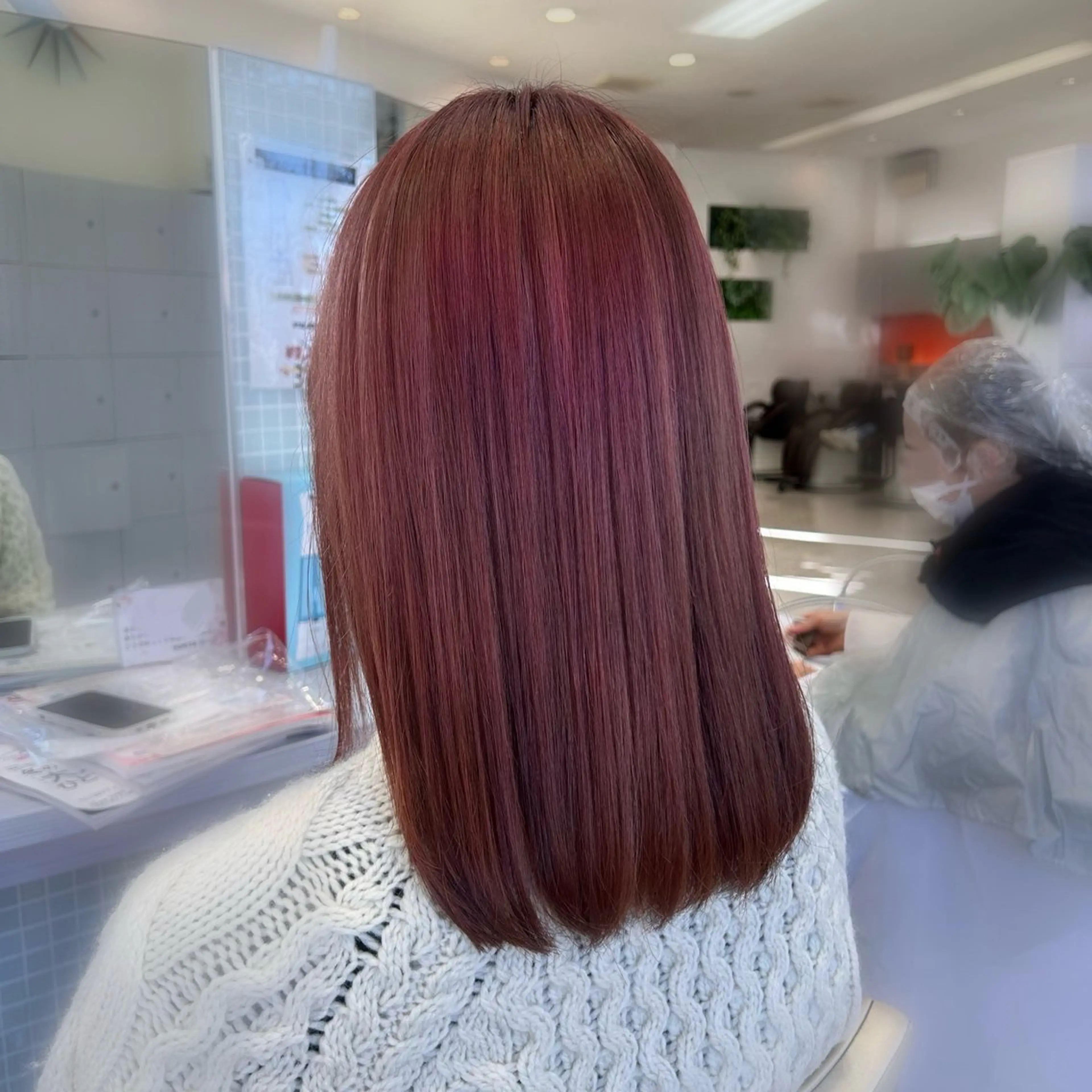 ミディアム カラー チョコレートカラー/ 𝐒𝐚𝐤𝐢のヘアスタイル