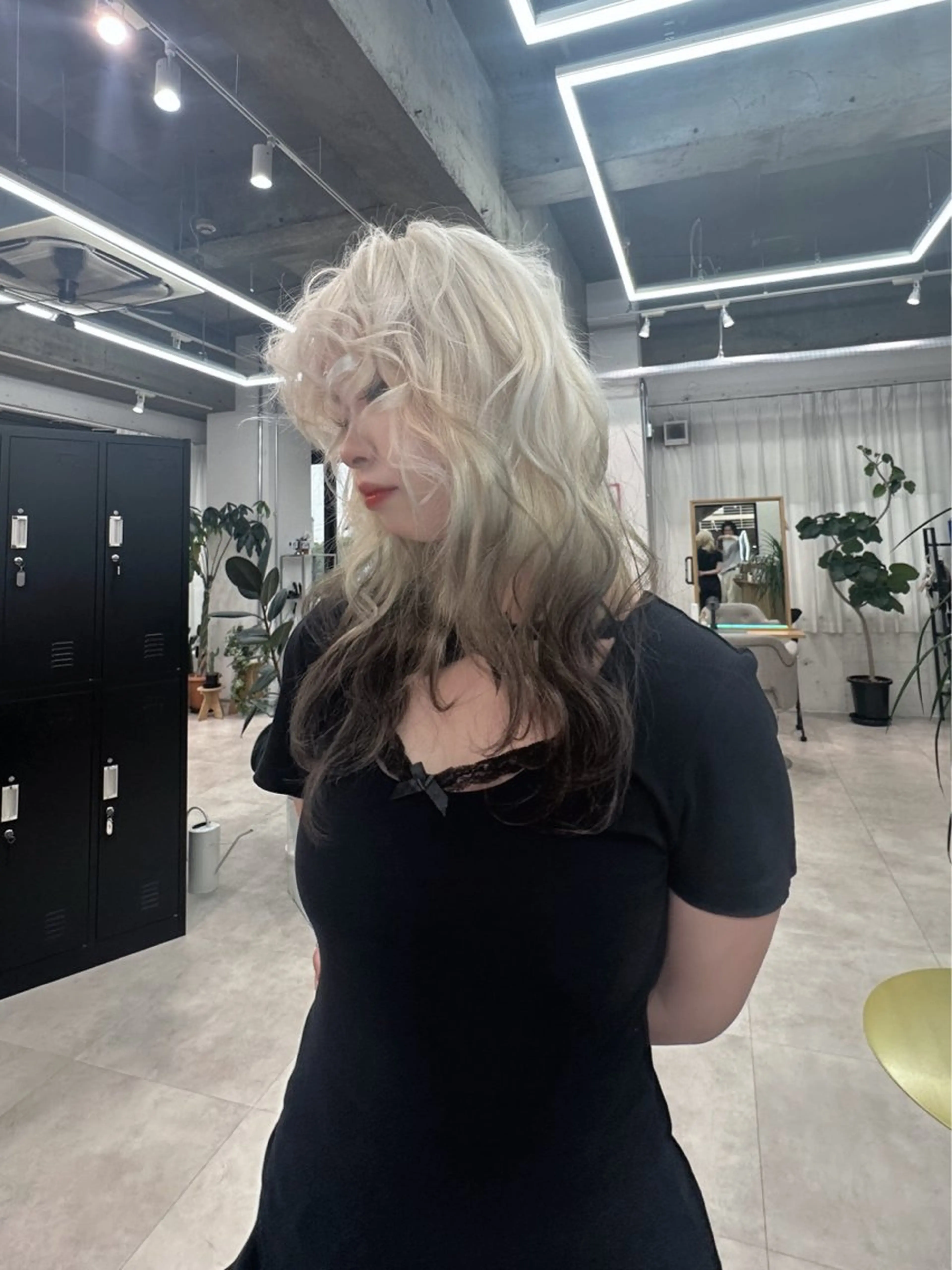 ロング カラー カット ヘアカラー トリートメント ヒラ マツのヘアスタイル