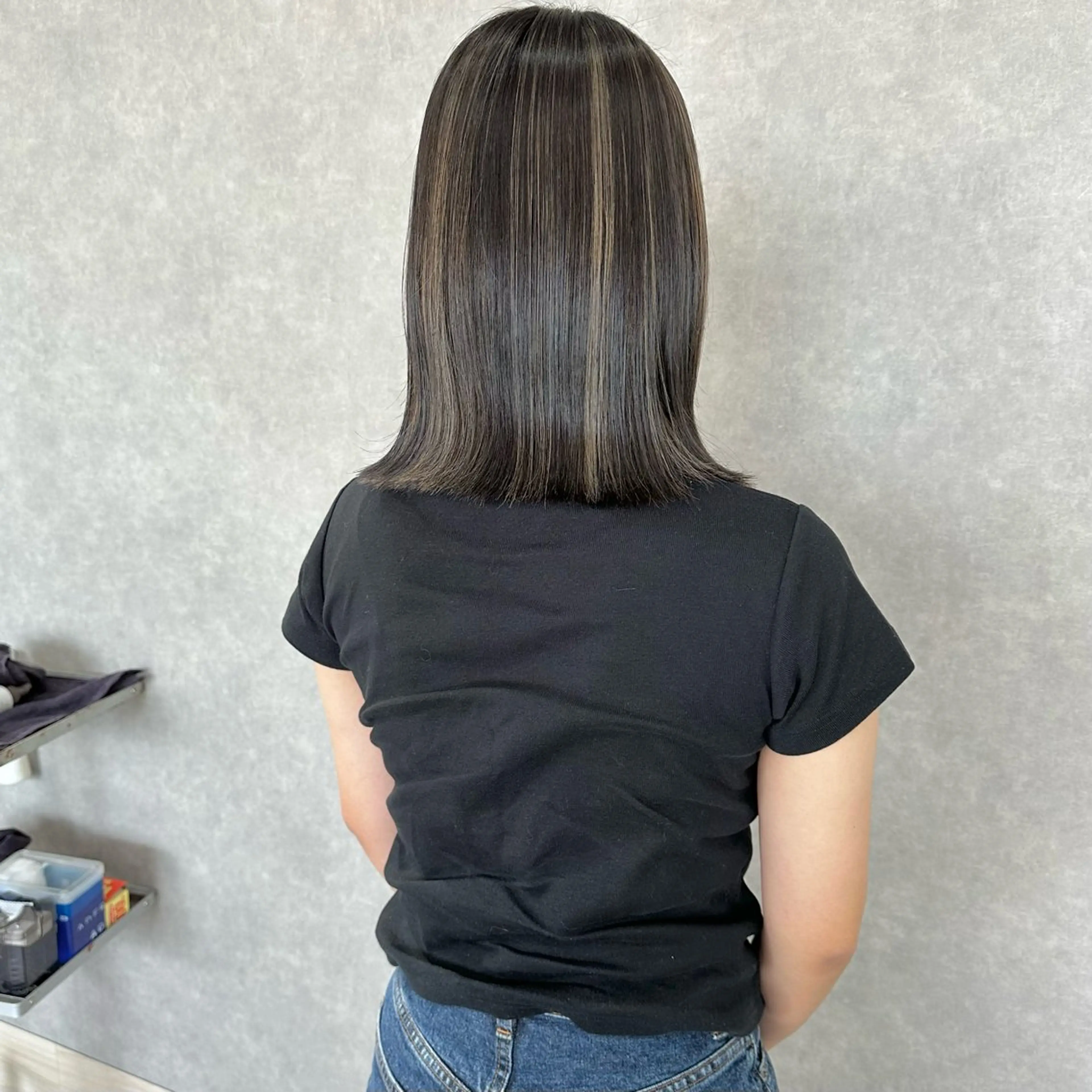 ミディアム カラー はちすか るかのヘアスタイル