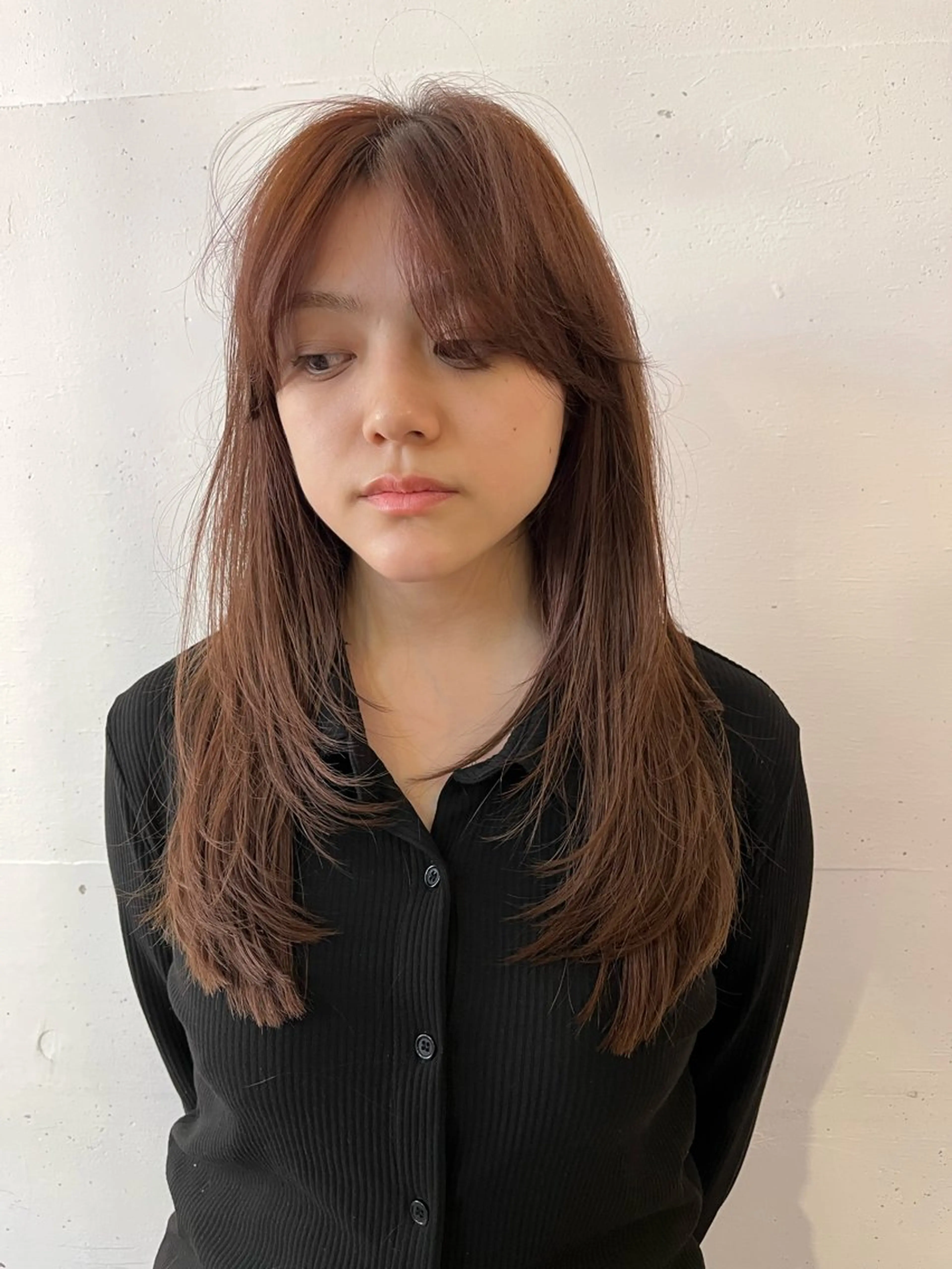 ロング カラー ロングレイヤー レイヤーカット ロング 若林 良のヘアスタイル