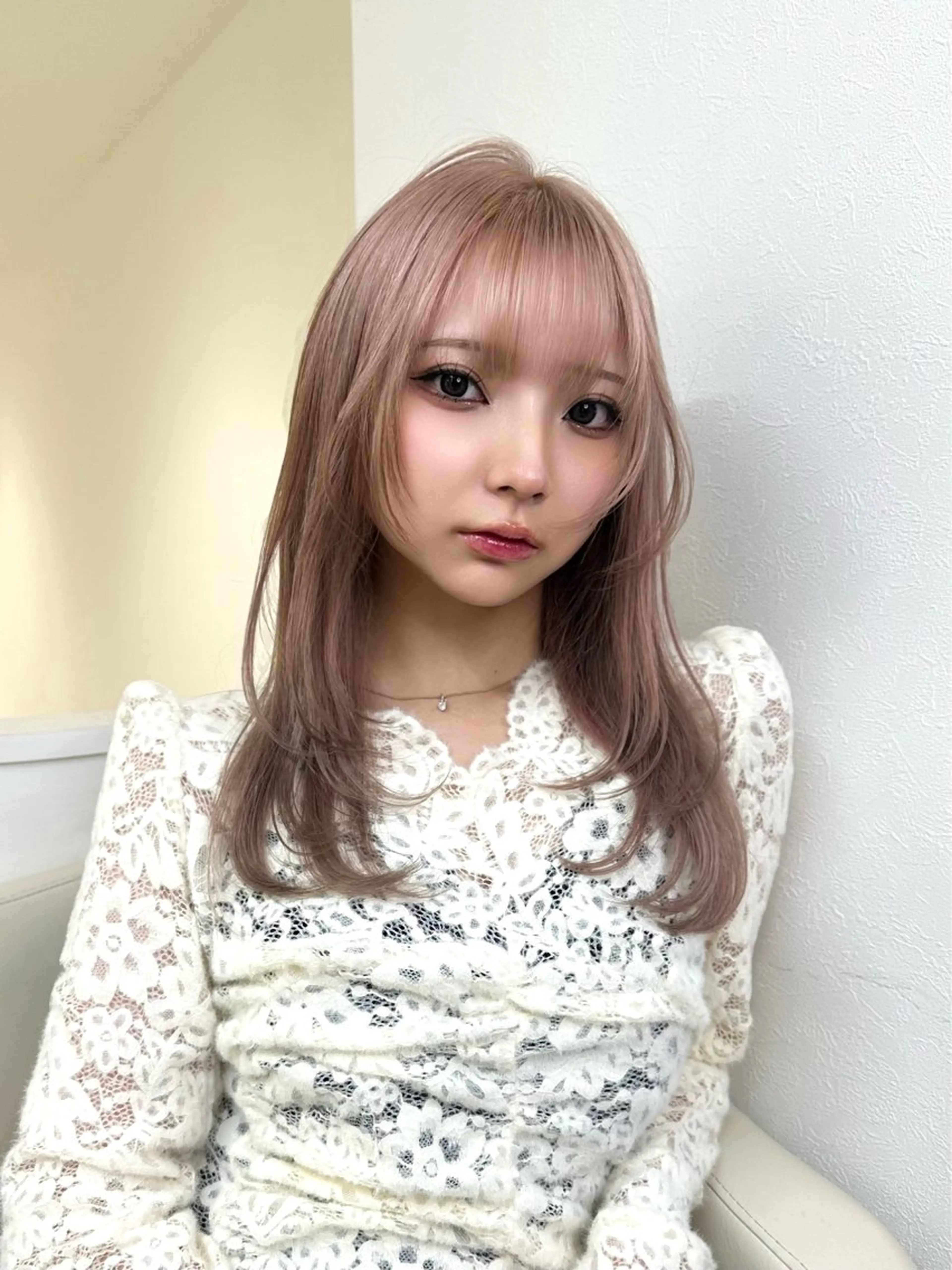 ロング カラー ヘアカラー 渋谷/ハイトーン/ ブリーチ/歩夢のヘアスタイル