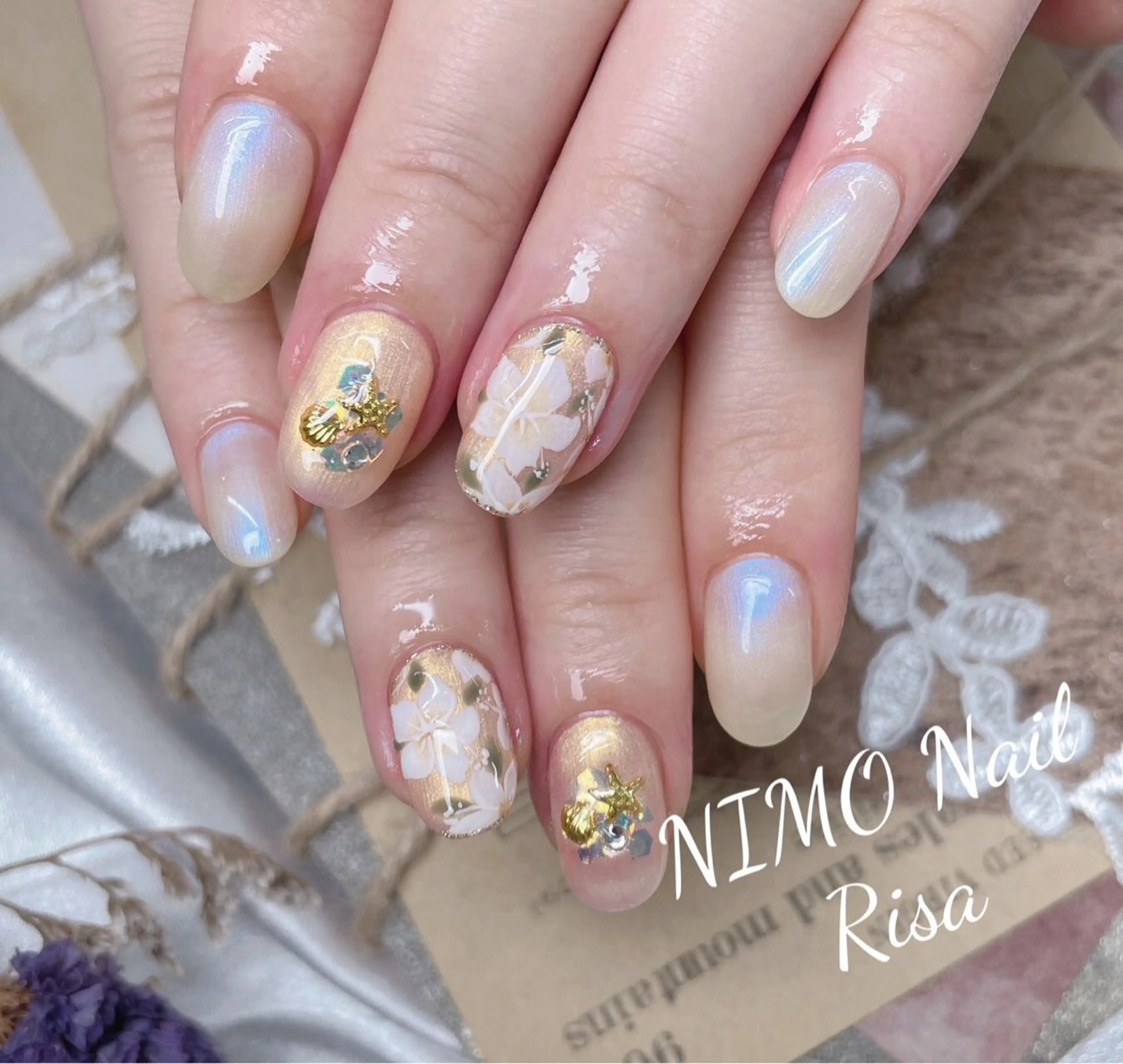 ネイル ハンドネイル RI SA☀️ リサのネイルデザイン