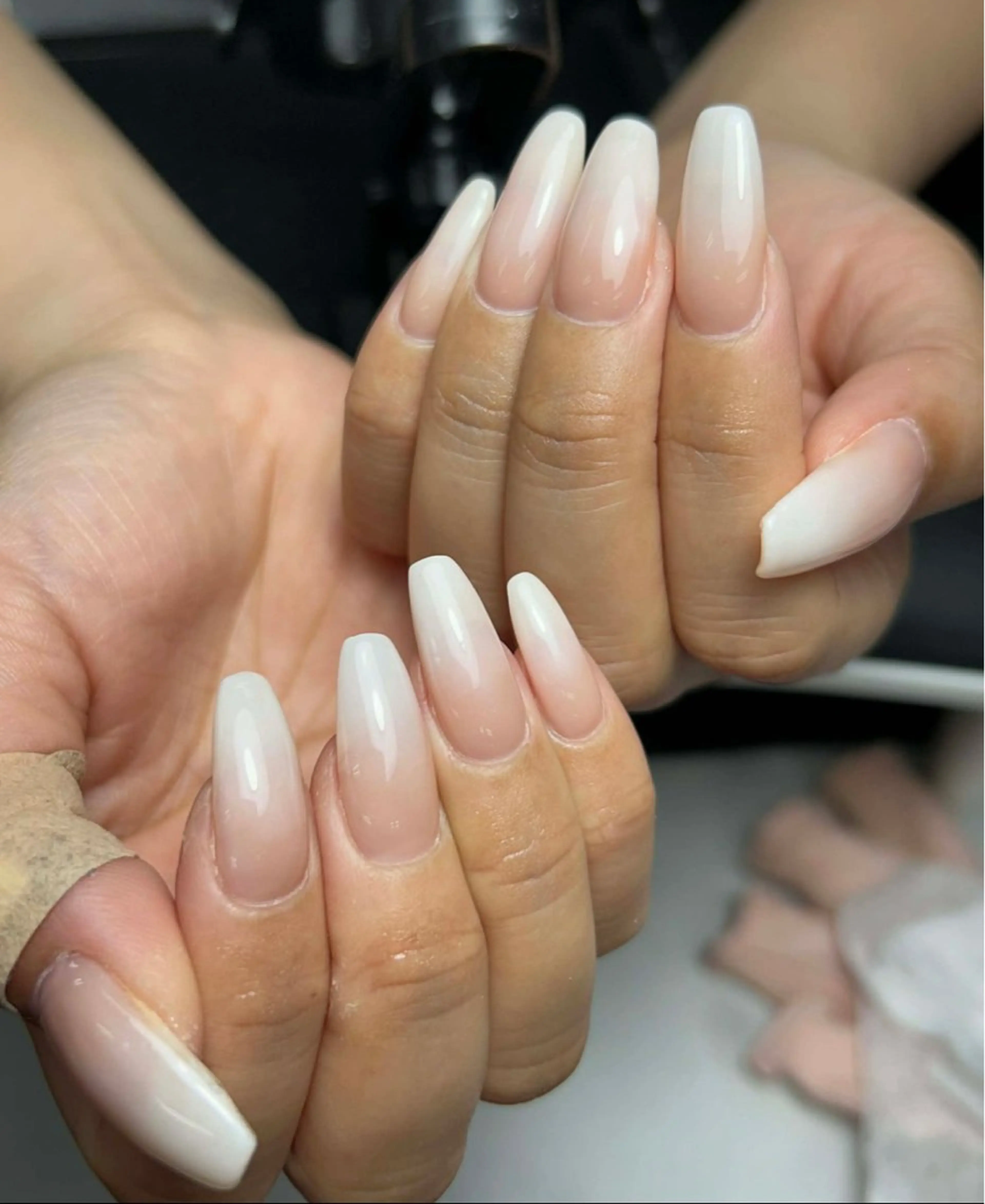 ネイル 韓国ネイル 持ち込み ニュアンスネイル ネイルチップ ハンドネイル Tini ANA.CHUOのネイルデザイン