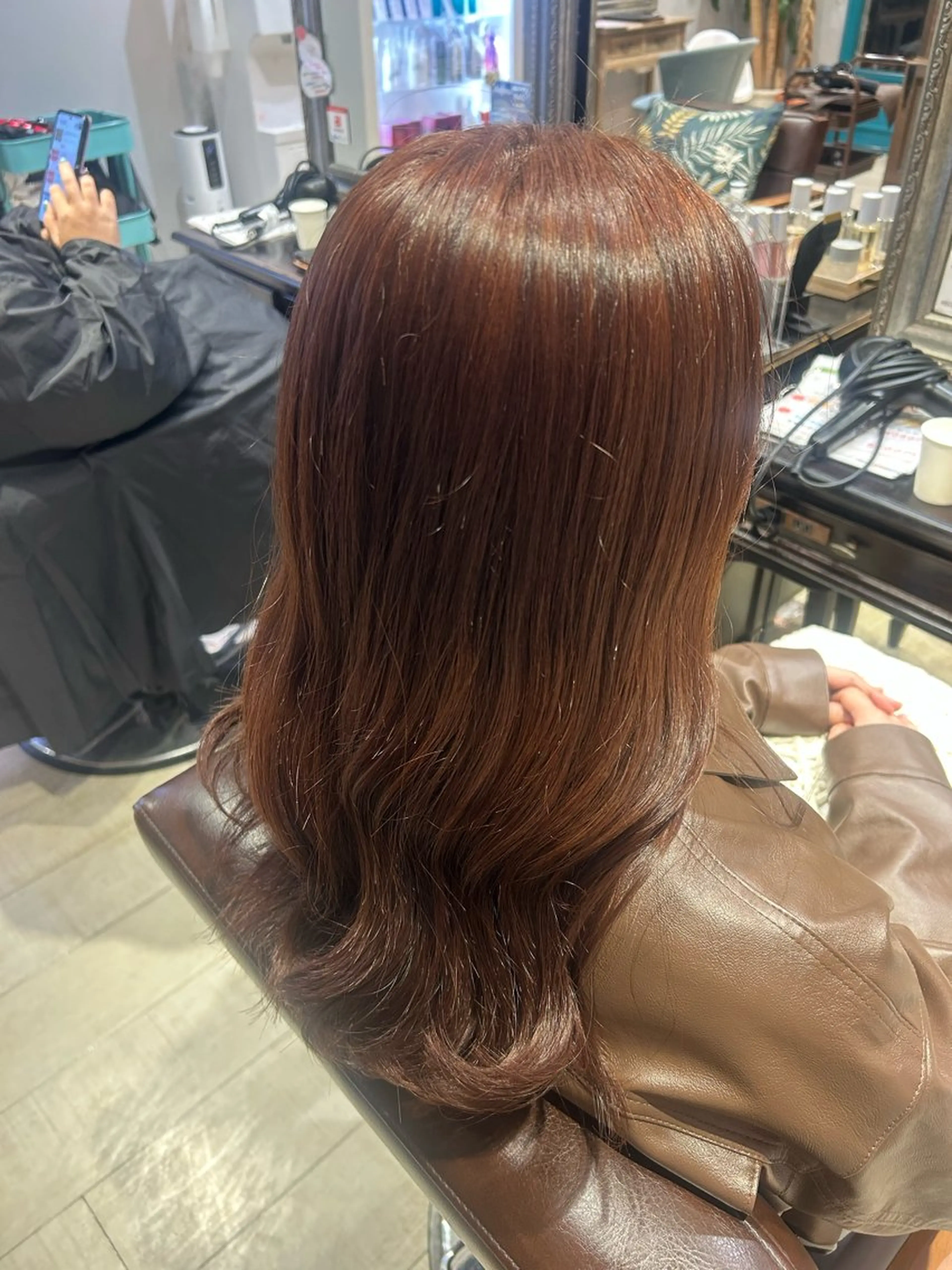 💖【色もちも透明感も♡】🎀ブリーチなしダブルカラー(暖色系)+1STEPトリートメントの写真