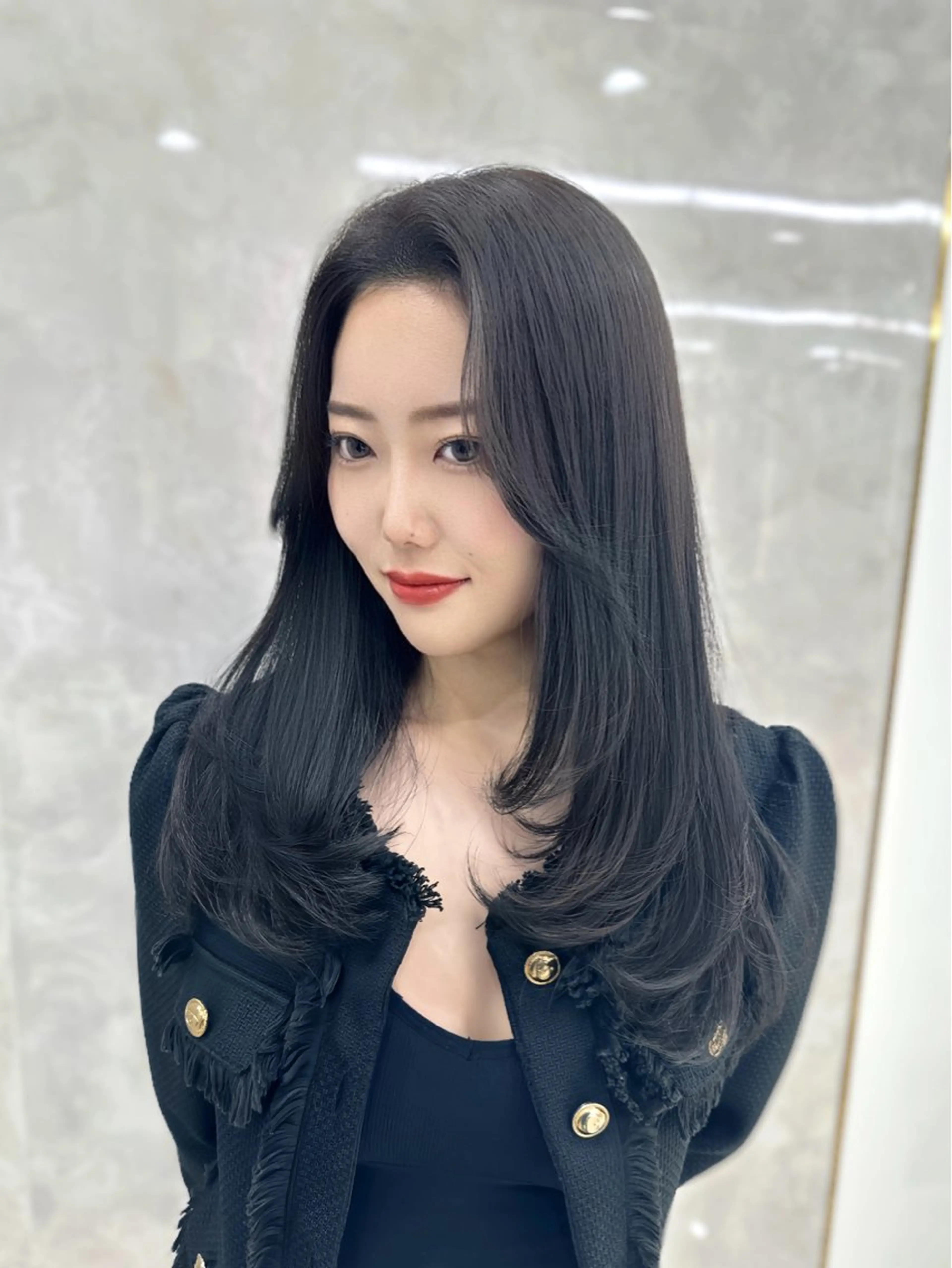 【トリートメント付き】韓国風レイヤーカットの写真