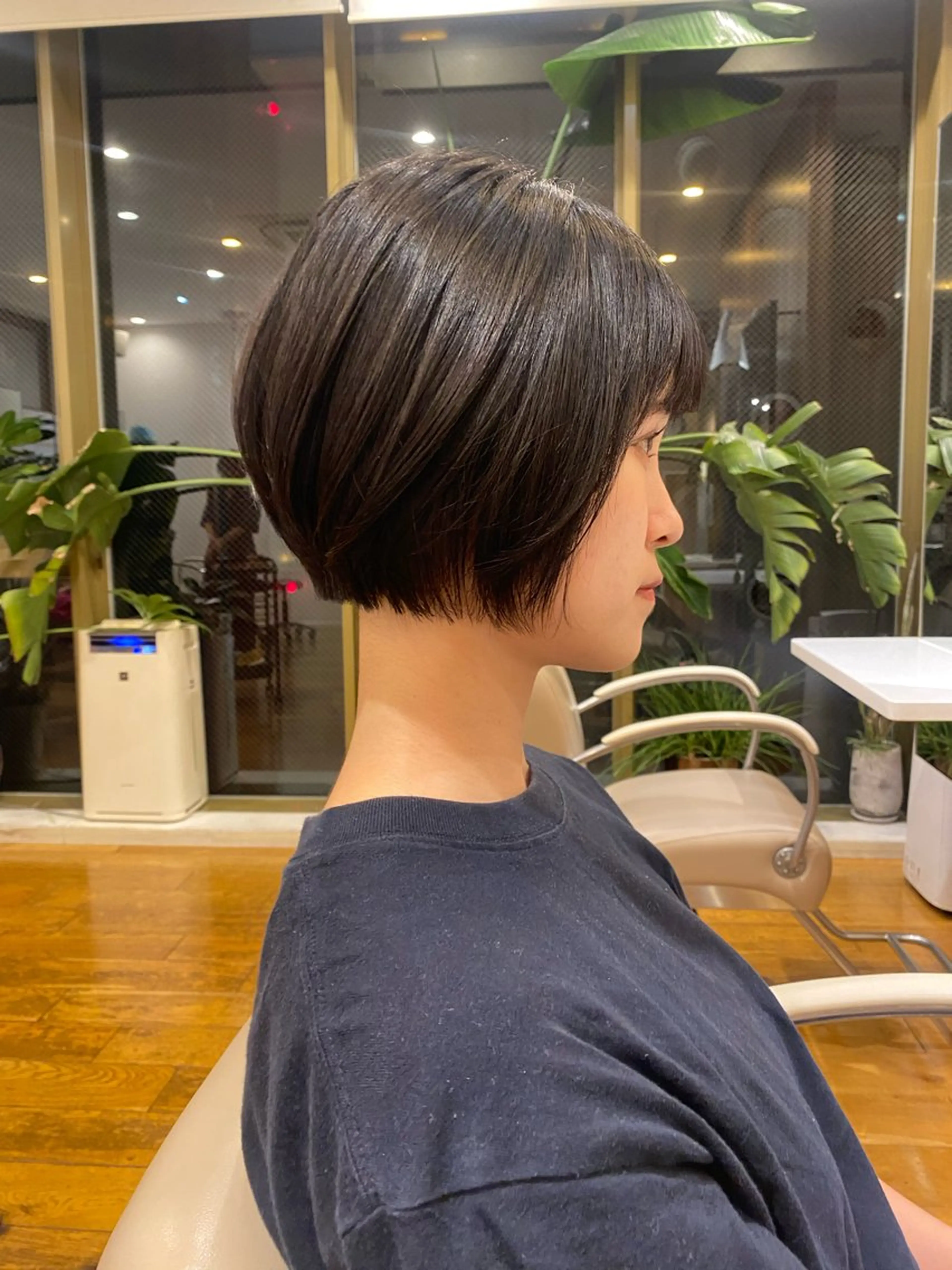 ショート カラー パーマ ショートボブ ボブ ショートヘア TYCHE GINZA所属・🍃服部 雅哉🍃銀座◎のヘアスタイル