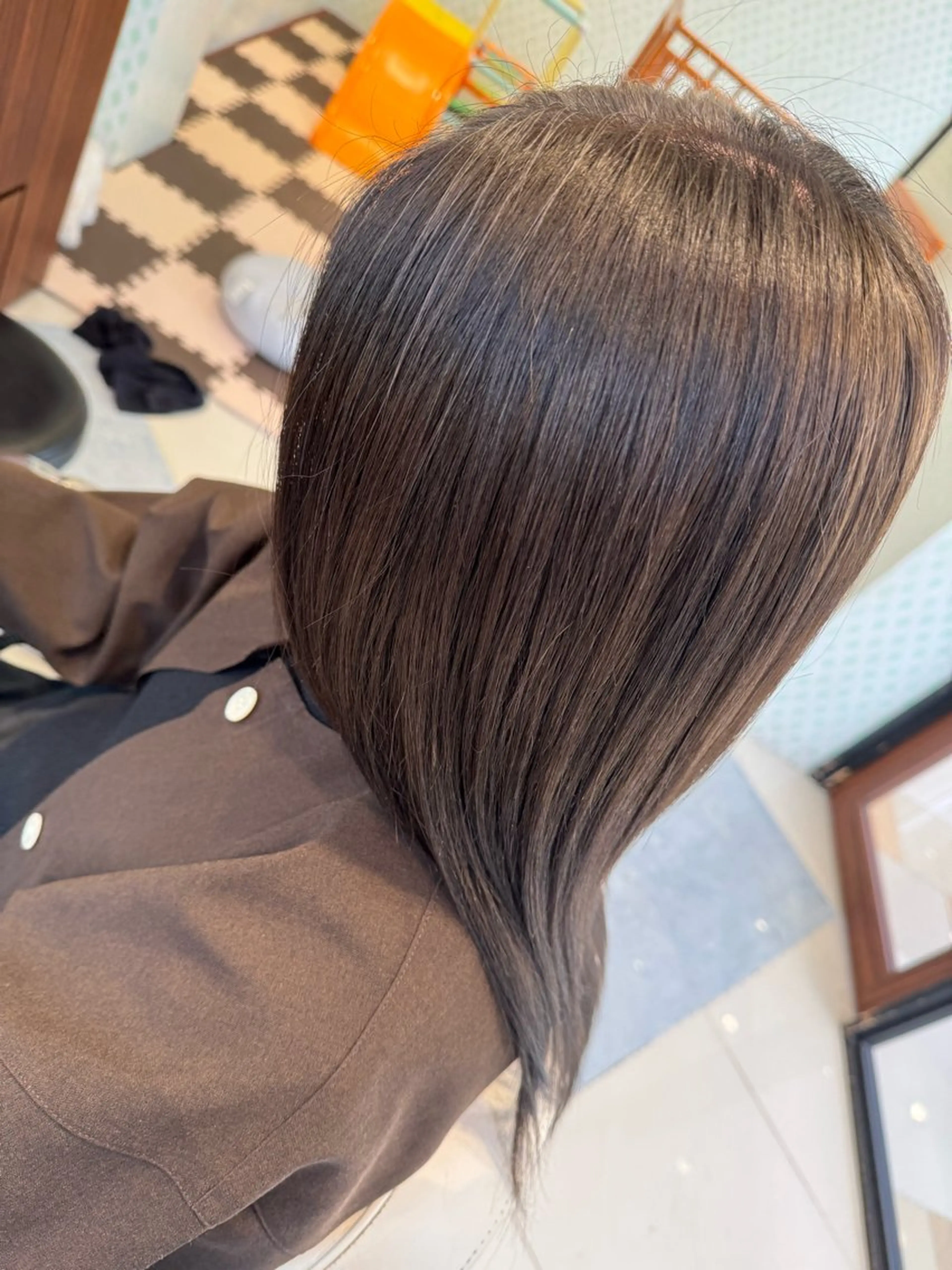 ロング カラー 中根 沙千野のヘアスタイル