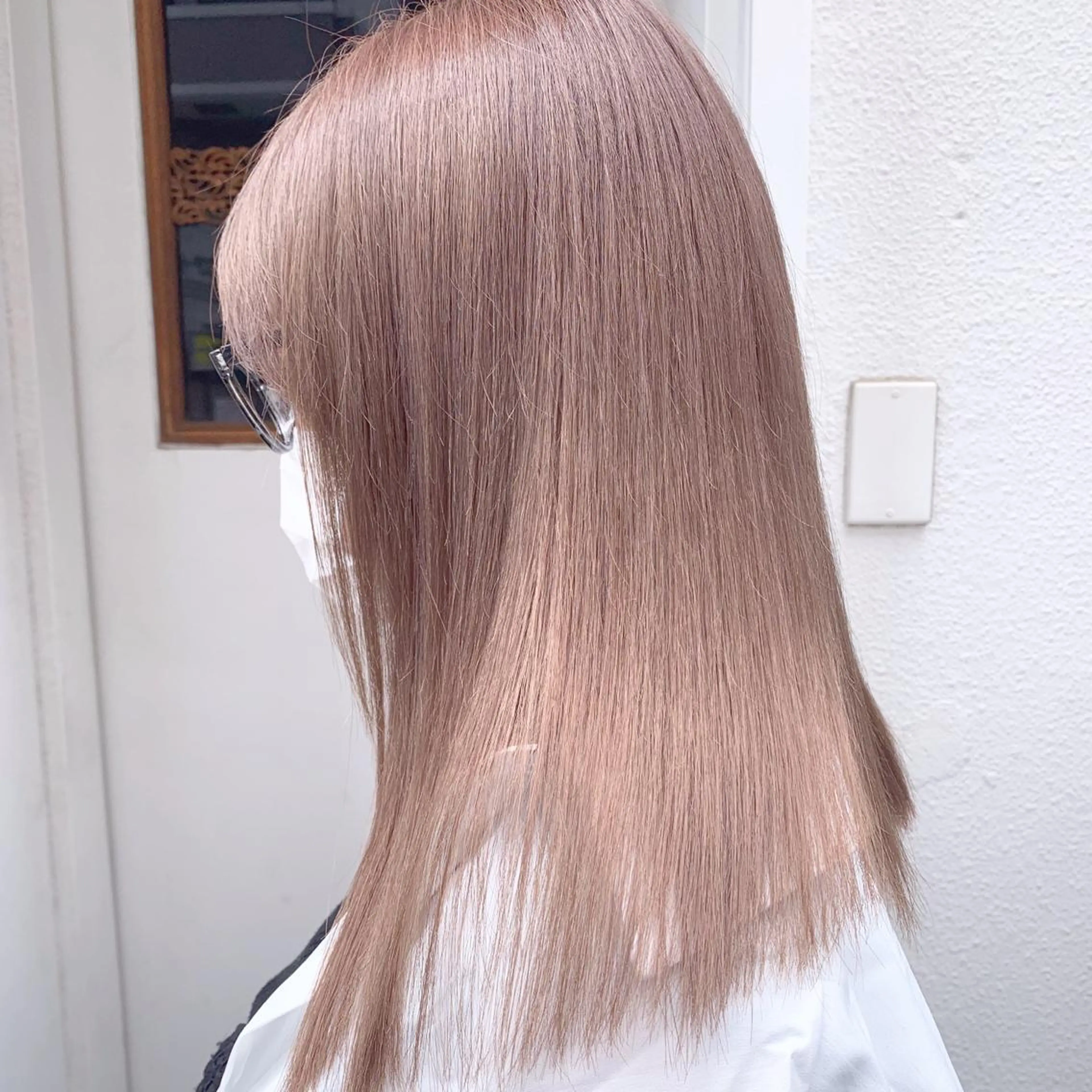 ミディアム カラー フルガキ ハルカ天神美容室のヘアスタイル