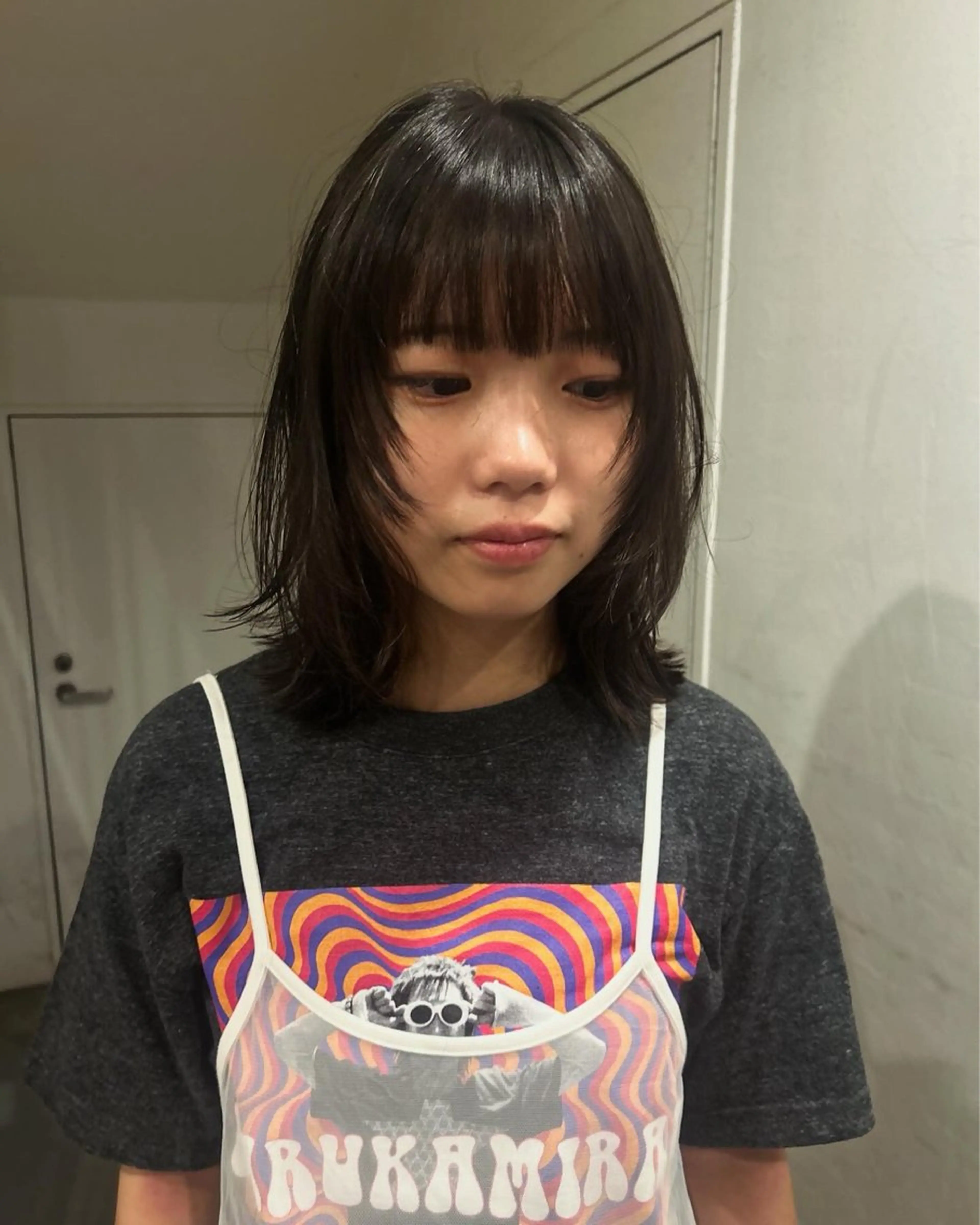 ミディアム レイヤーカット 心斎橋/レイヤー/ ブリーチ/モエのヘアスタイル