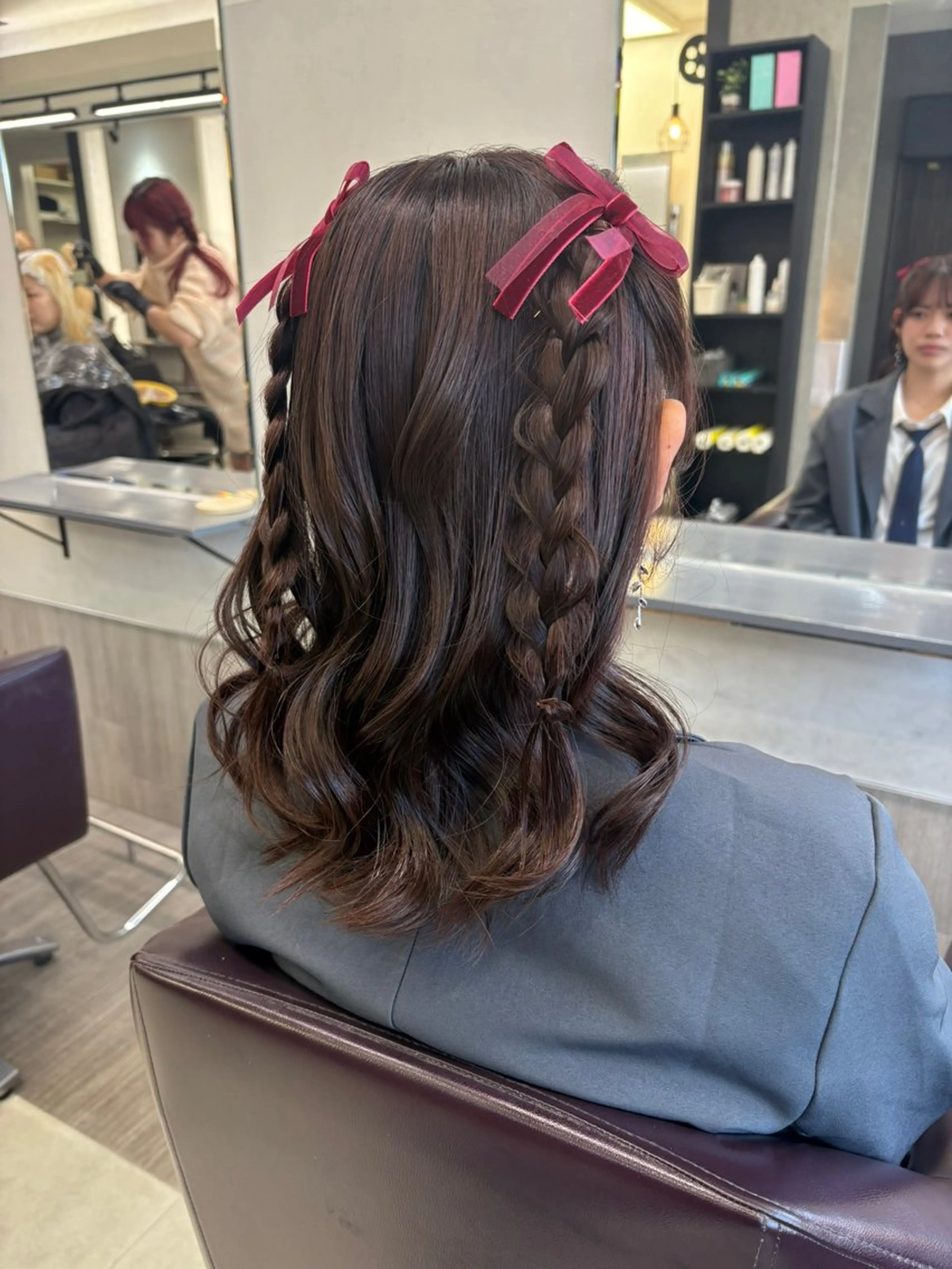 ヘアアレンジ ヘアセット ユイ☆レイヤーカット ヘアセット/ブリーチのヘアスタイル