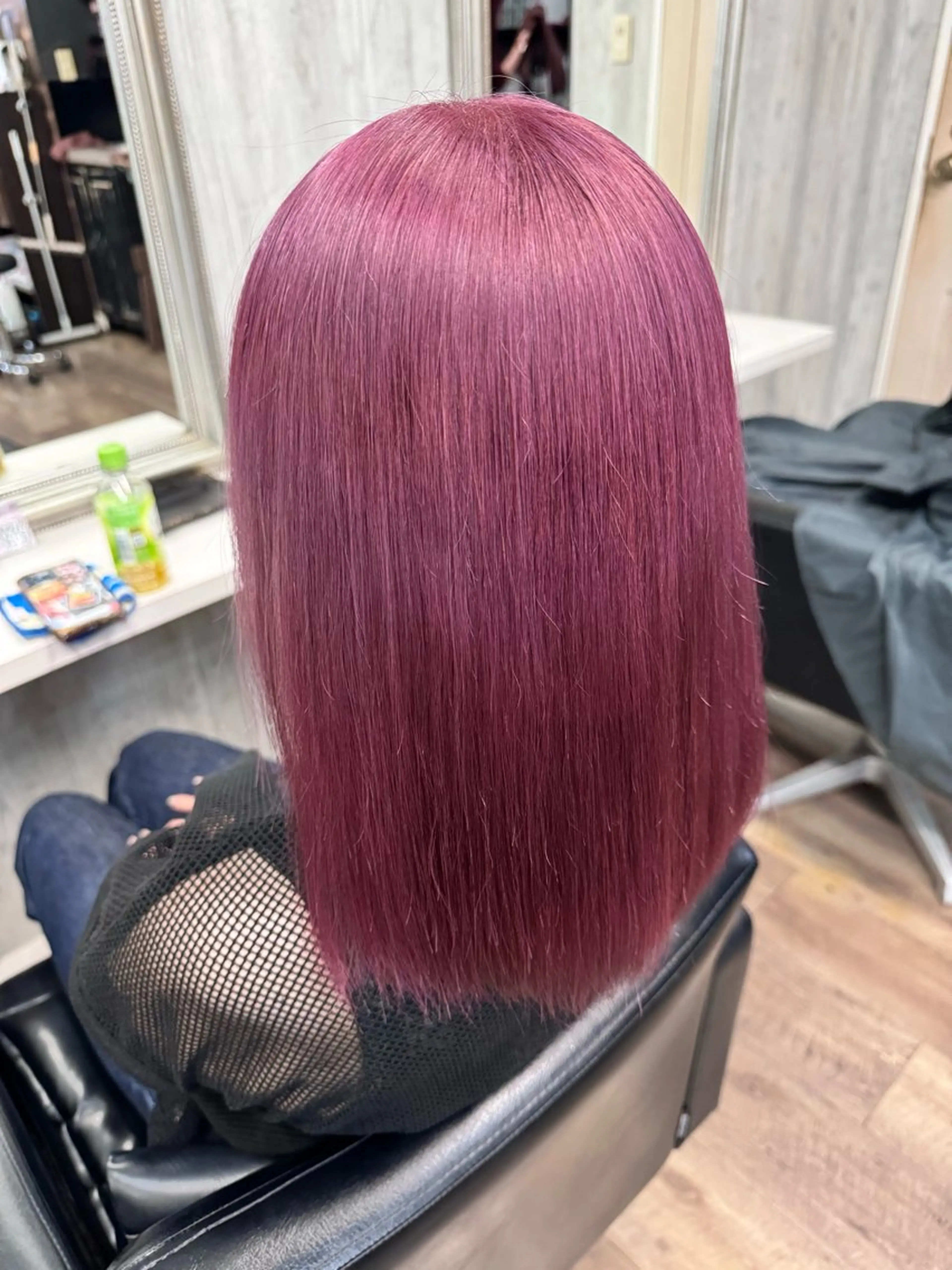 セミロング ヘアカラー トリートメント ✨池袋ブリーチ特化 Hibiki✨のヘアスタイル