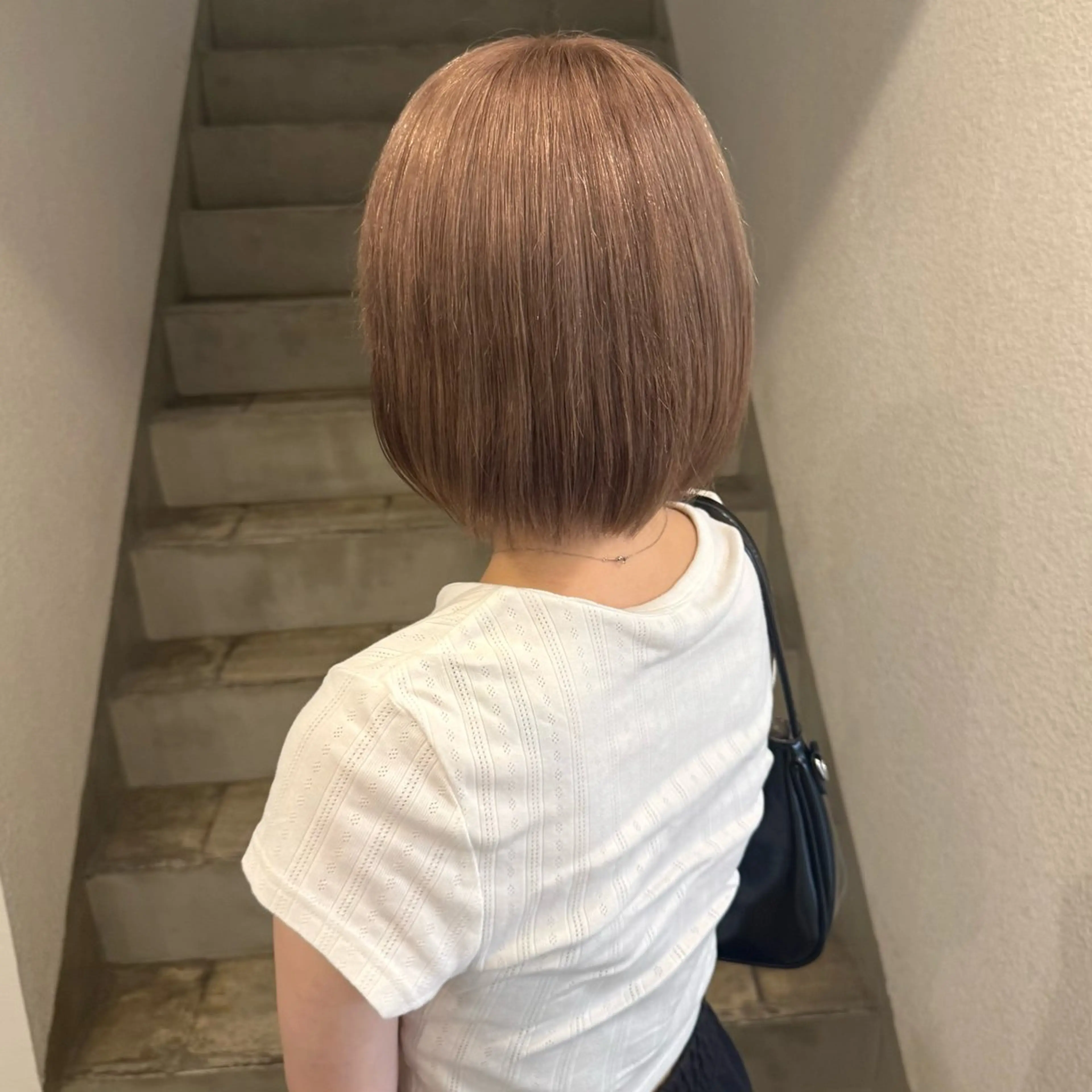 ミディアム ヘアカラー 艶ハイトーン/ 颯一朗のヘアスタイル