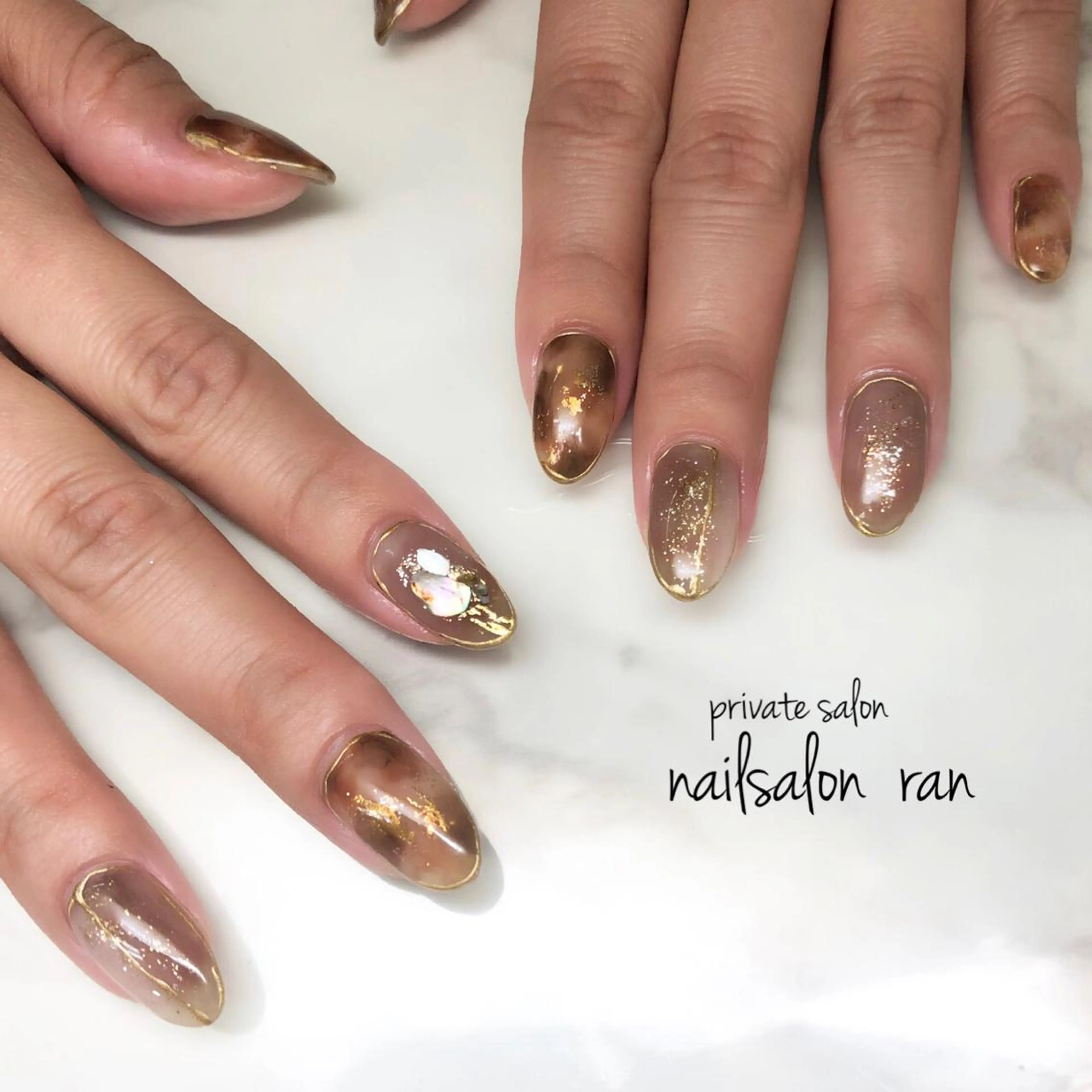 ネイル アニマル柄 持ち込み nailsalon ranのネイルデザイン