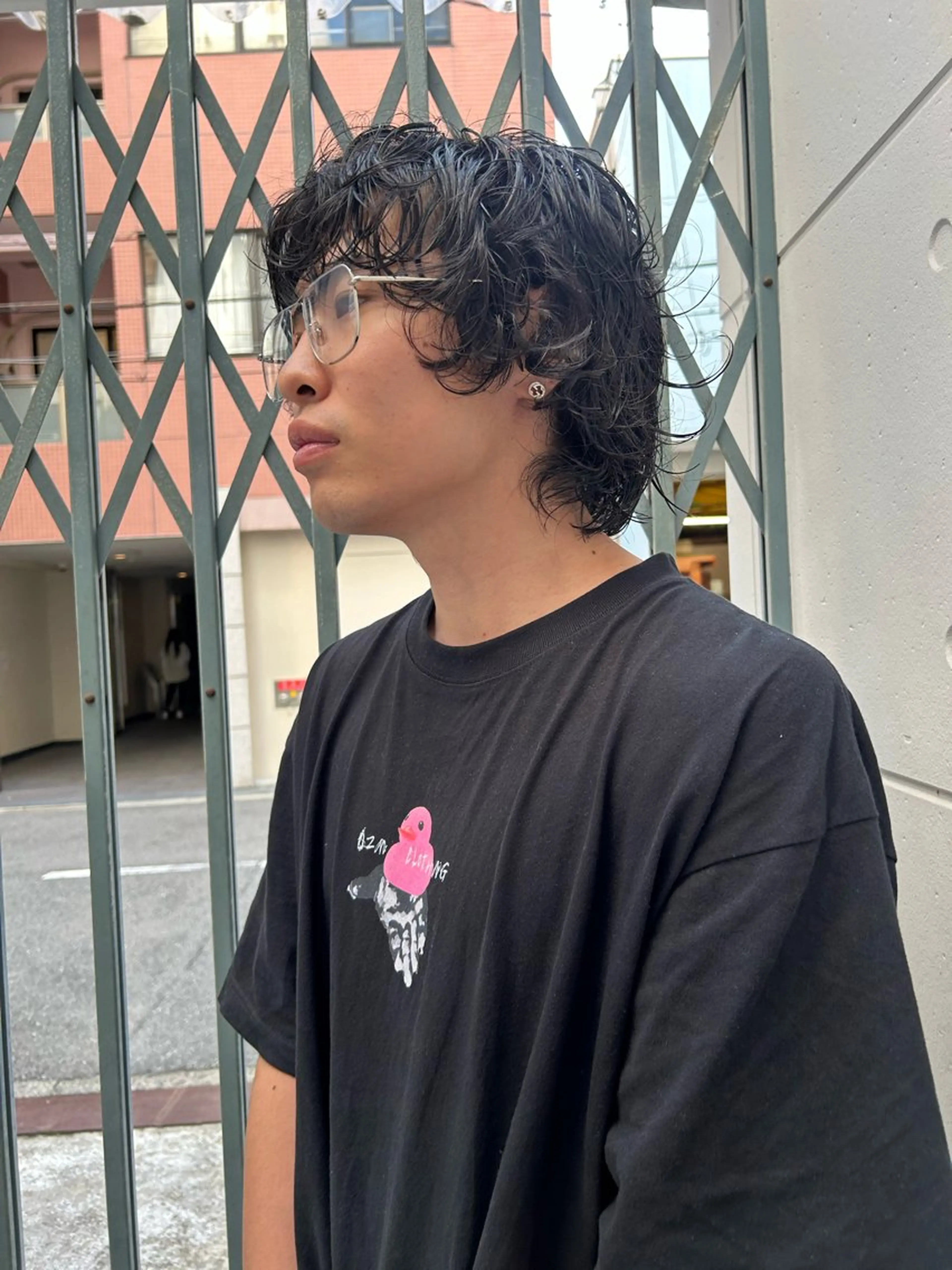 ミディアム パーマ メンズ メンズパーマ ナカムラヒロトのヘアスタイル