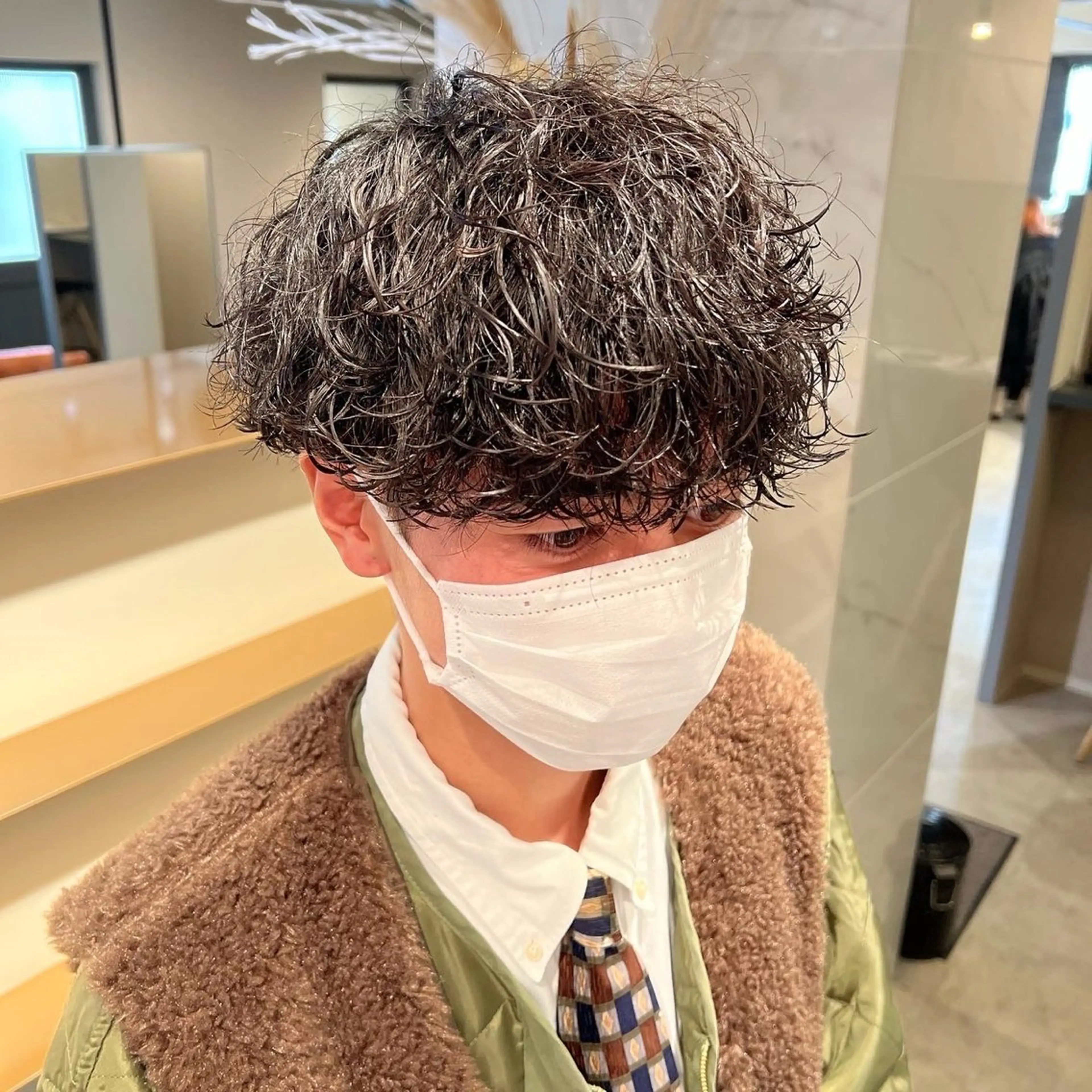 パーマ メンズ メンズパーマ シャドーパーマ grace by afloat梅田店所属・あかね丸 _akane218_のヘアスタイル