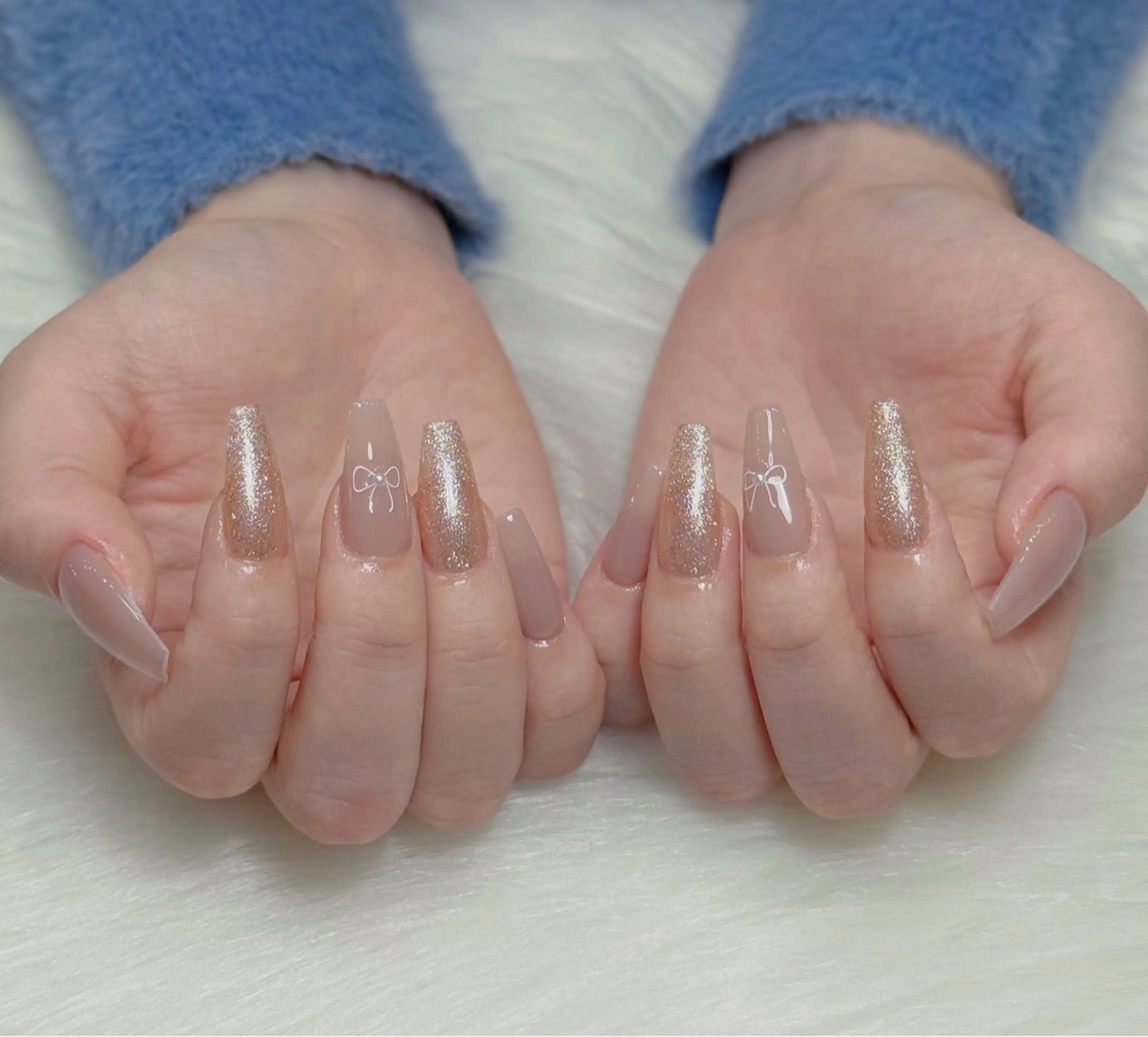 ネイル アートネイル オーロラネイル ジェルネイル 韓国ネイル ロングネイル ハンドネイル Nichi Nailsのネイルデザイン