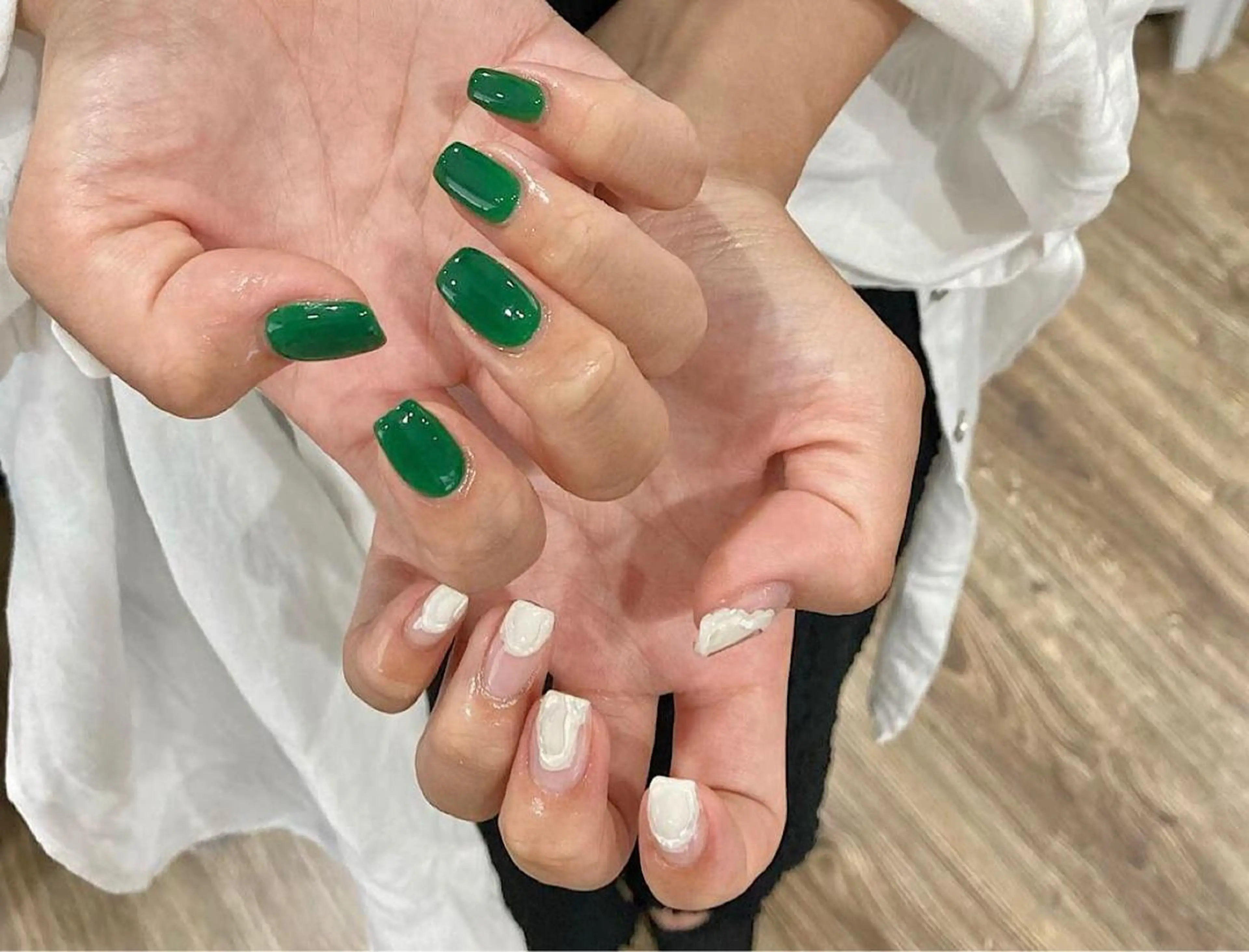 ネイル アートネイル フレンチネイル ジェルネイル マグネットネイル 持ち込み nailsalon MONICAのネイルデザイン