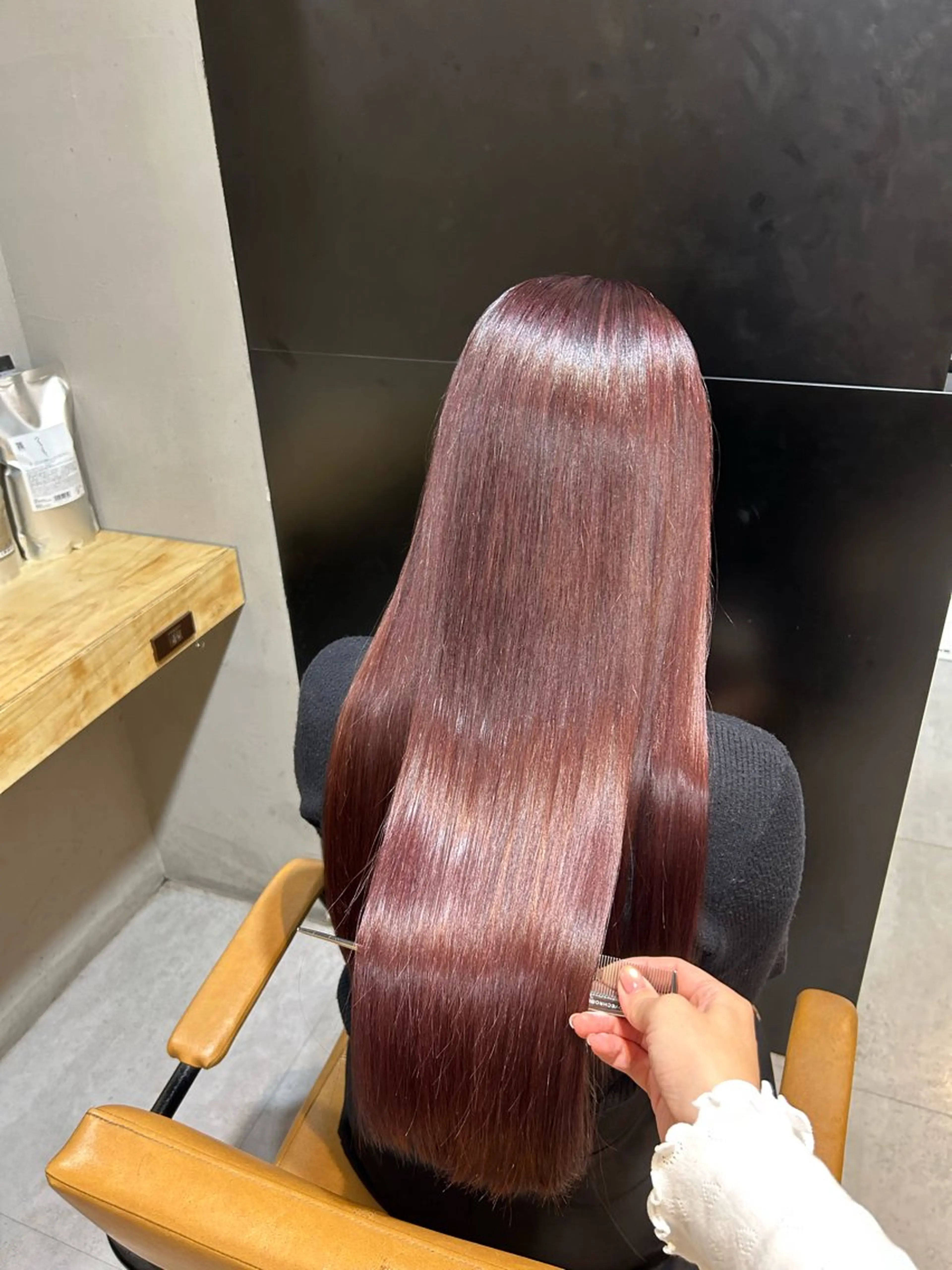 ロング ヘアカラー トリートメント ioe元町 yukaのヘアスタイル