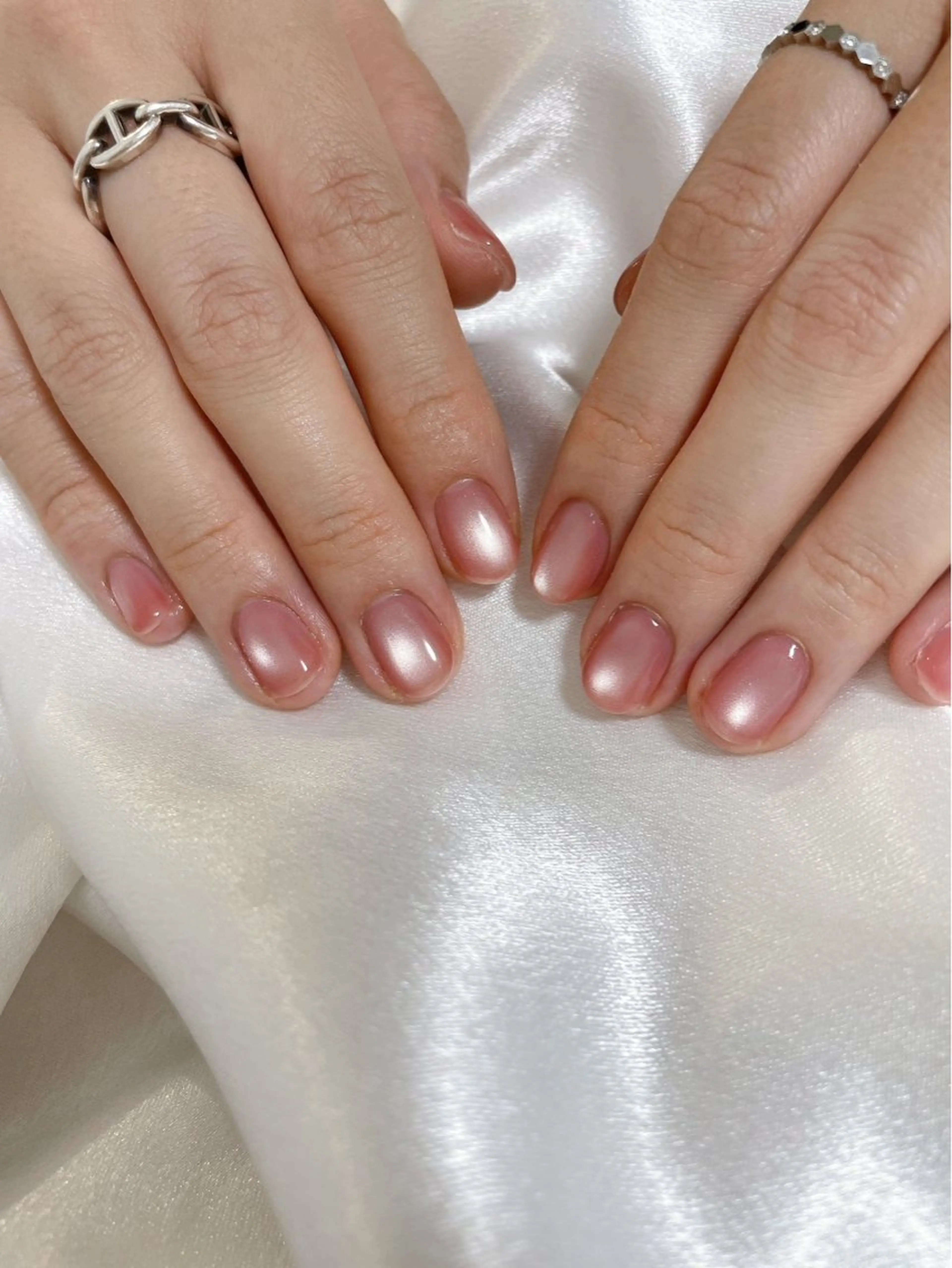 ネイル オーロラネイル 桜ネイル フラワーネイル フットネイル フレンチネイル ハンドネイル kikinail 溝の口のネイルデザイン