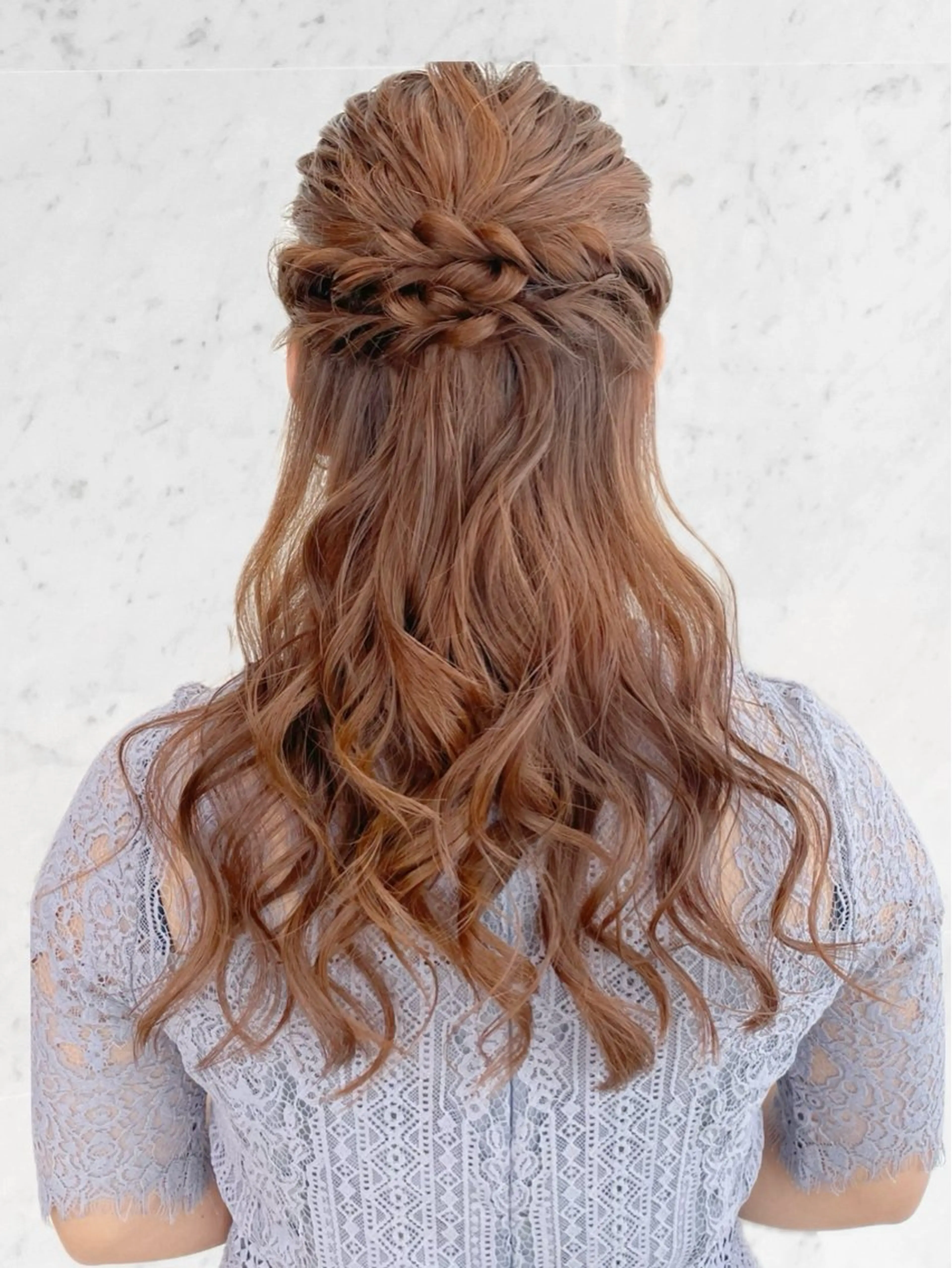 ロング ヘアアレンジ ハーフアップ 透明感カラー 🫰🏻💗 高橋舞のその他イメージ