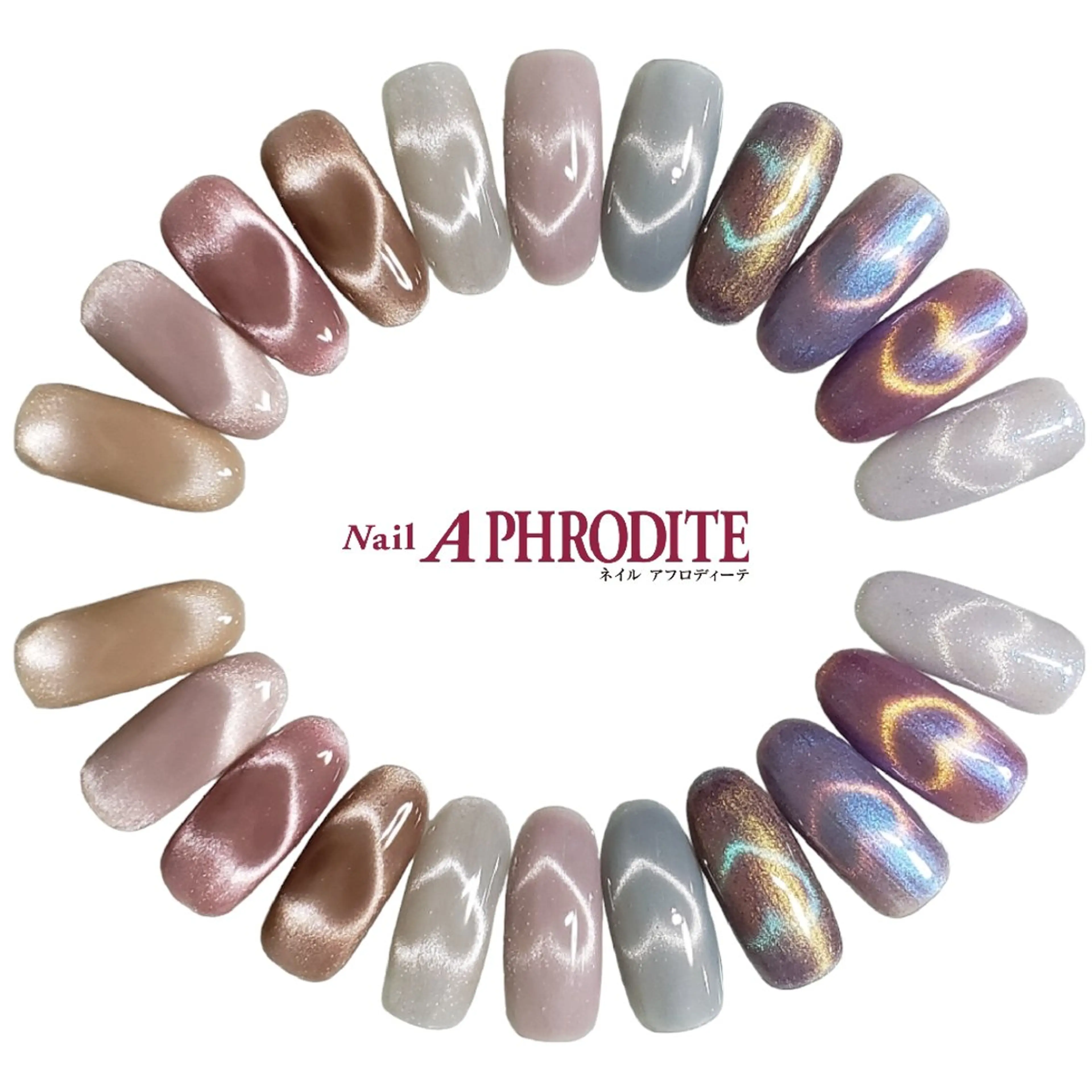 ネイル ジェルネイル ハート スカルプネイル ソフトジェル ネイルチップ ハンドネイル Nail  Aphroditeのネイルデザイン